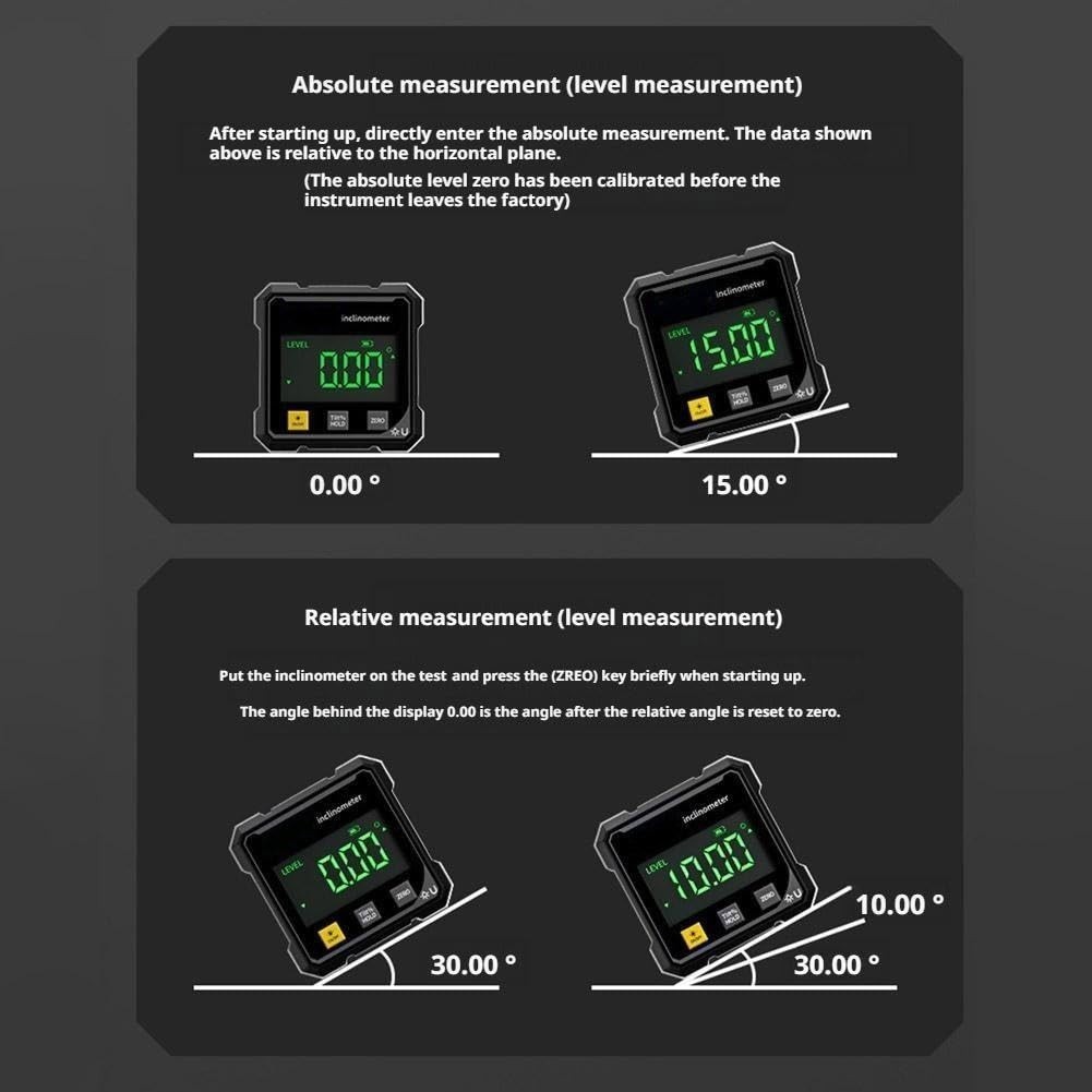 Magnetic Digital Level Box Gauge Angle Meter Finder Protractor Inclinometer