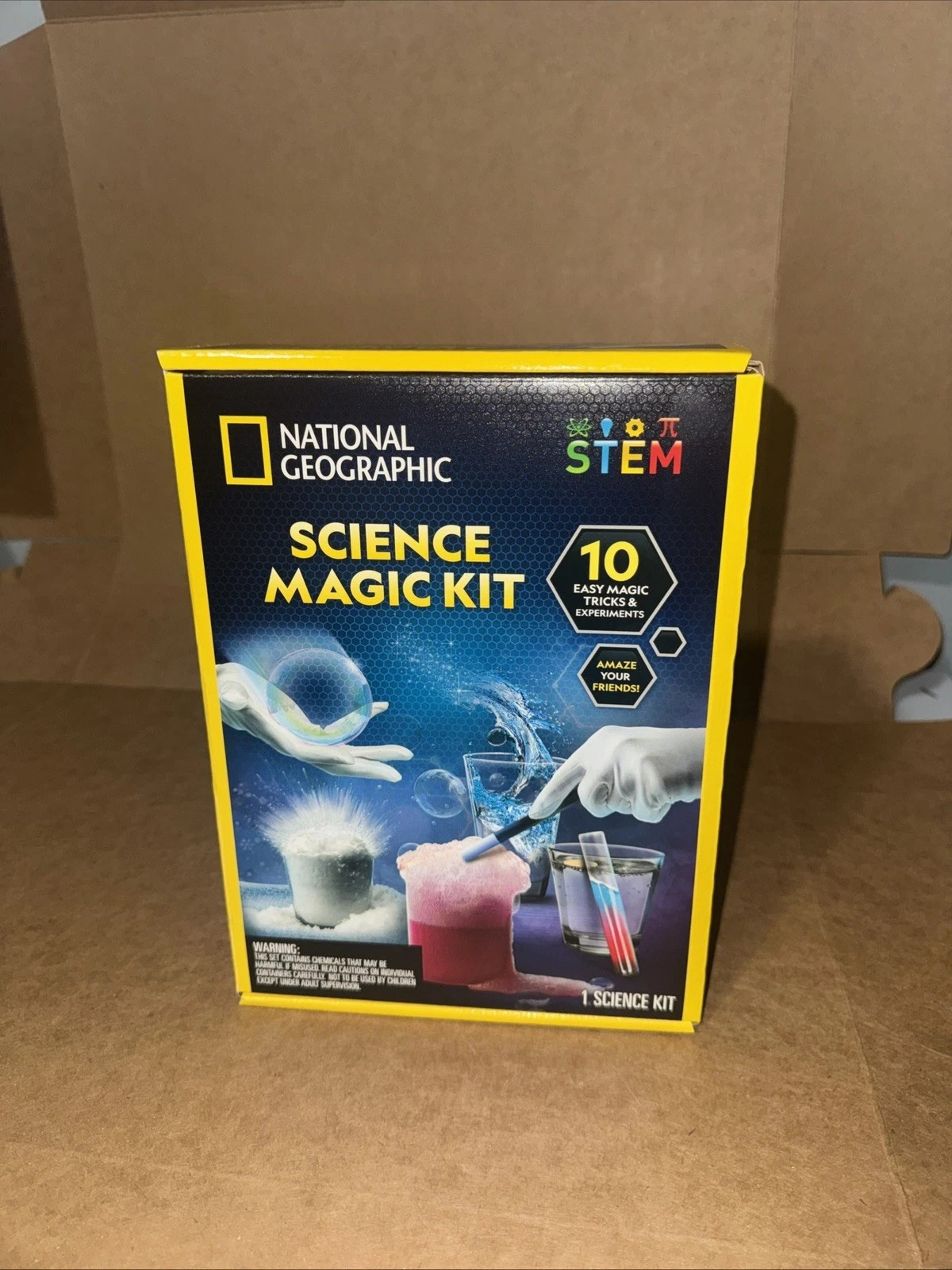 National Geographic SCIENCE MAGIC Chemistry Set 10 Magic Tricks & Experiments