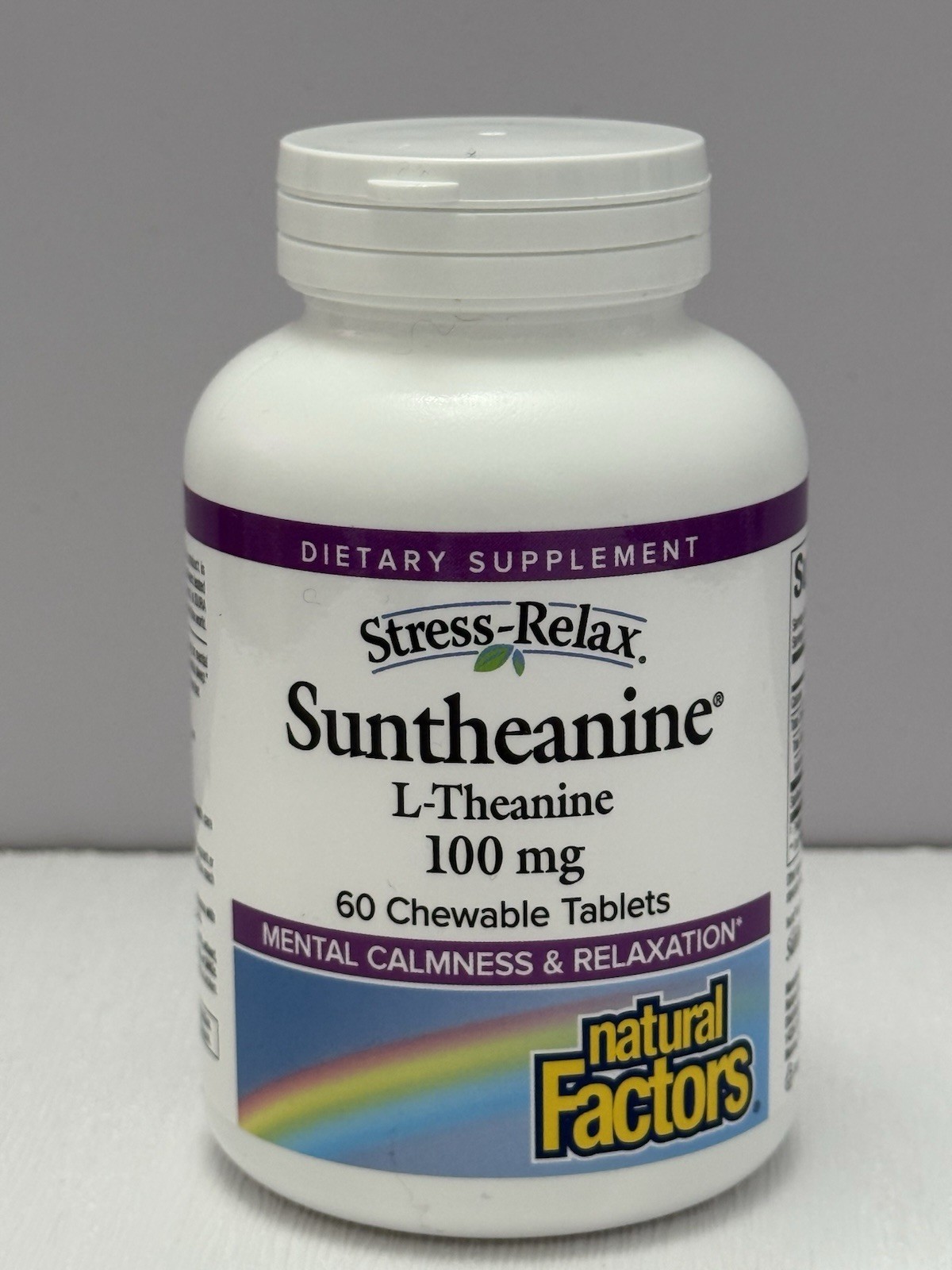 Natural Factors Stress-Relax Suntheanine L-Theanine 100 mg Chewable 60 Chewable