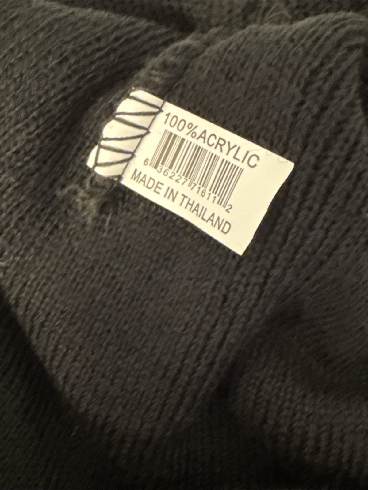 Lot Of 2 Adult Fall/Winter Knit Acrylic Beanies Black, Gray