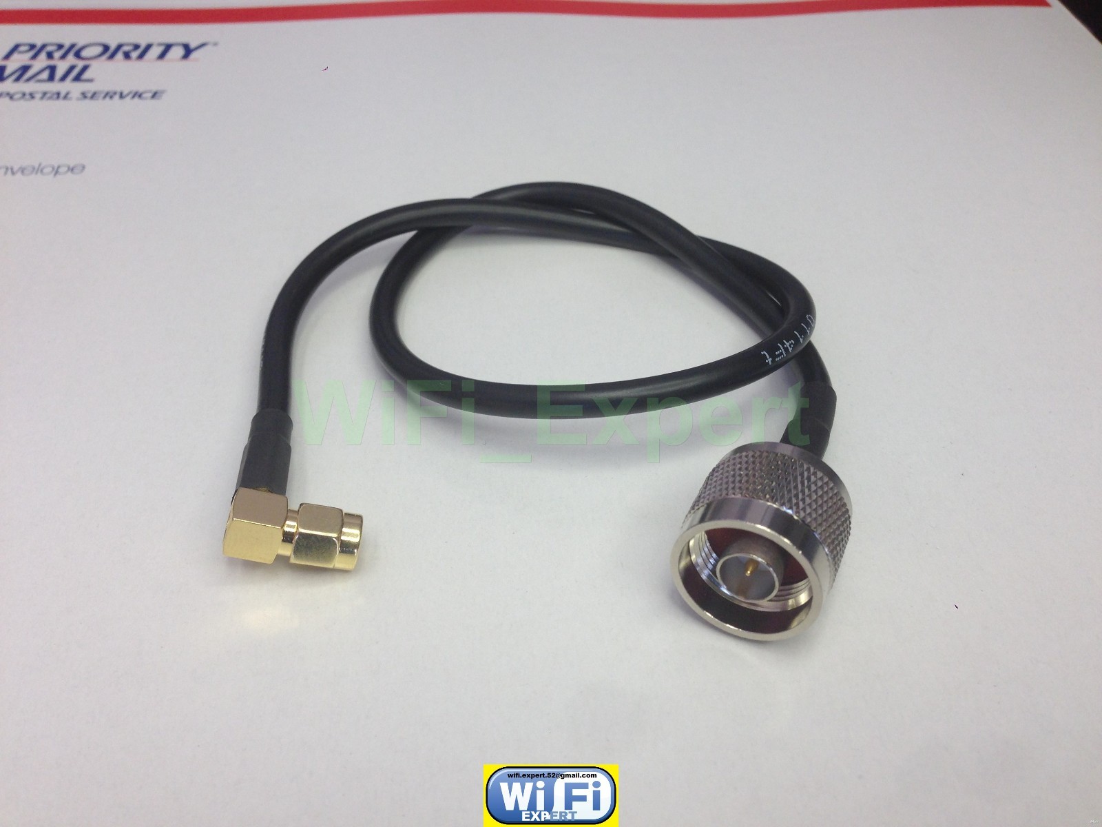 LMR100 LOW LOSS COAX CABLE N TYPE MALE TO RP-SMA MALE RIGHT ANGLE 4-36 INCHES US