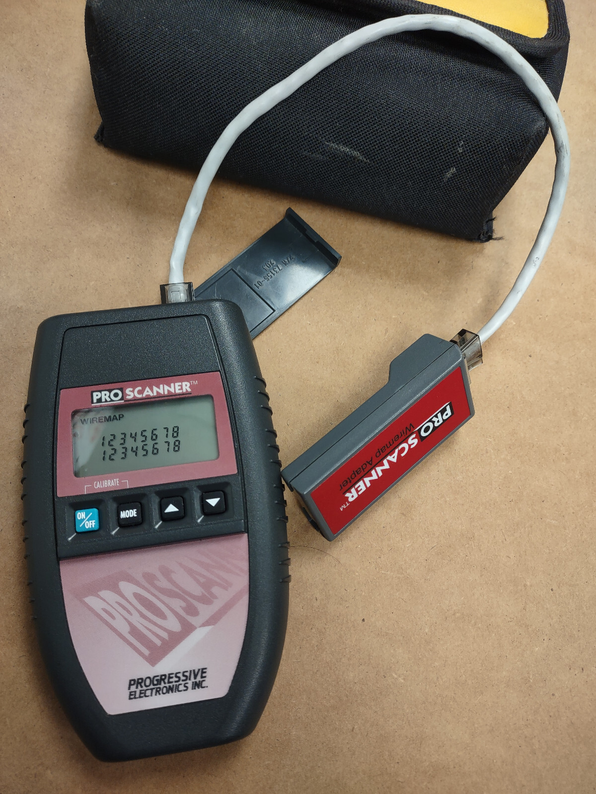 Fluke networks Microtest Microscanner Pro Cable Tester + WIREMAP adapter + case
