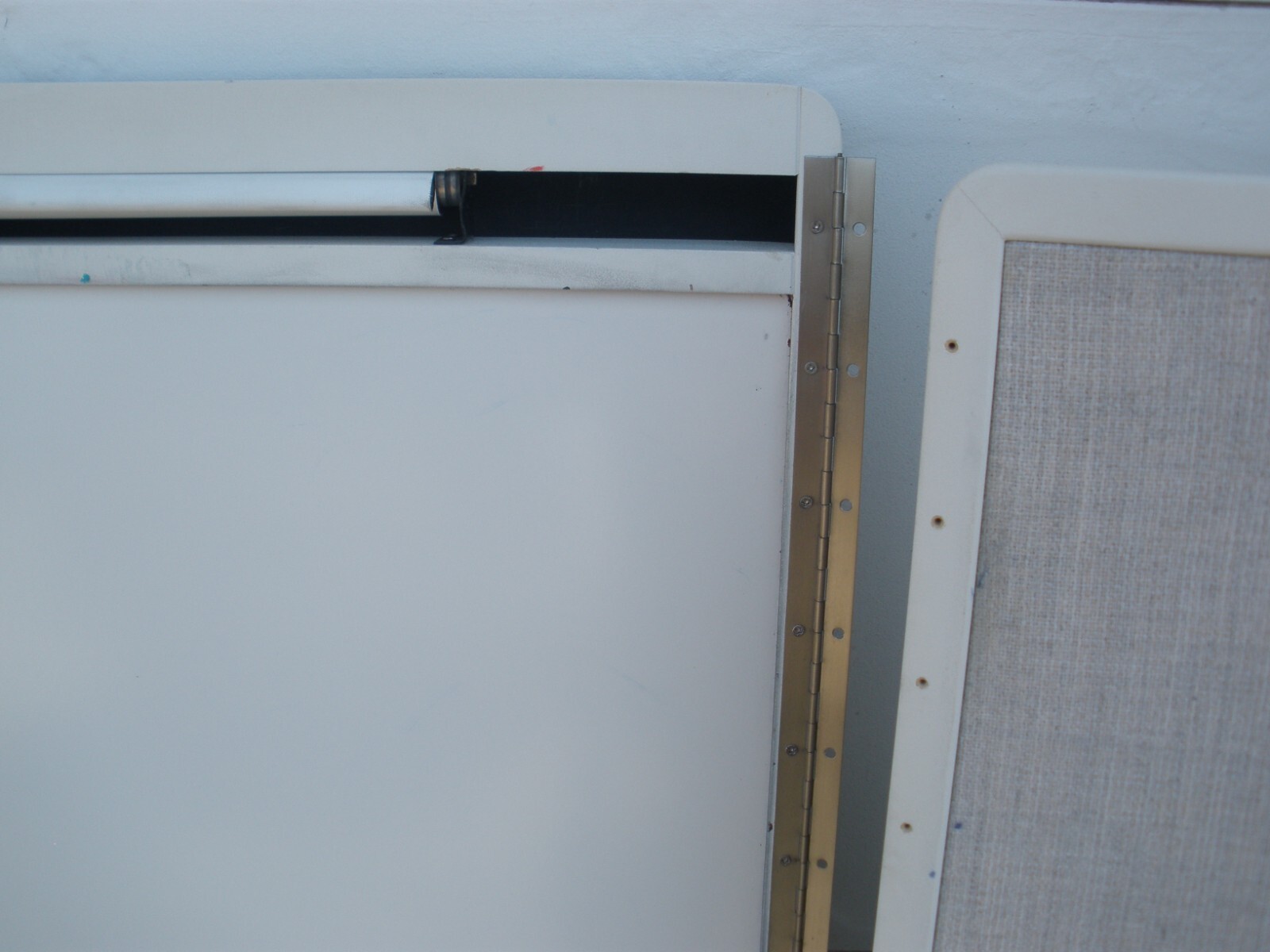 Egan Visual White Board/ Poster Board, Projection Screen Combination