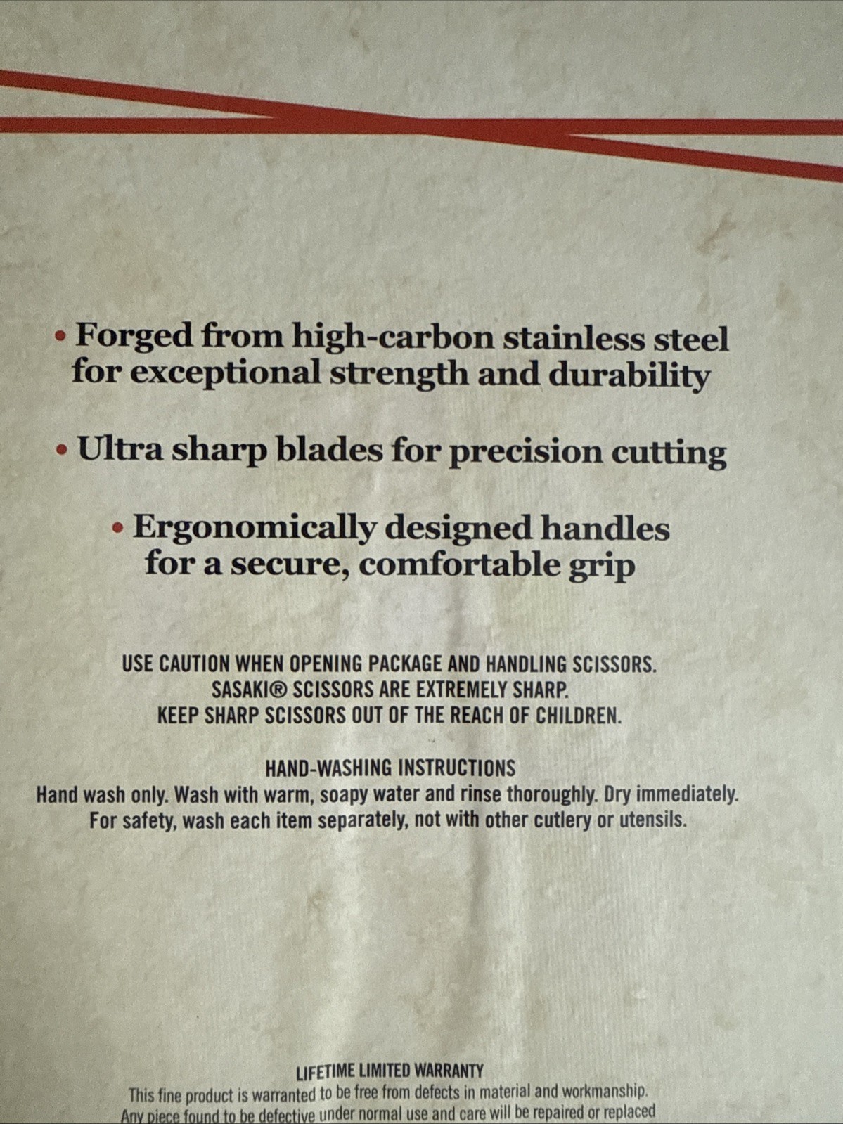 Sasaki Forged Stainless Steel Scissors
