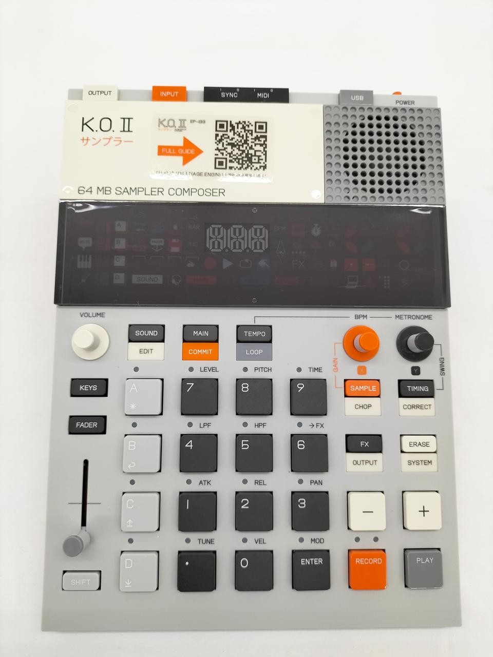 TEENAGA ENGINEERING EP133 Sampler Used Timecode Controller Audio Equipment
