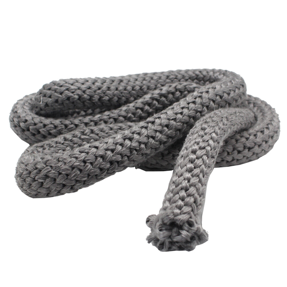 Fiberglass Wood Stove Rope Gasket Graphite 1000 deg Temp Tape Fire Door Seal US