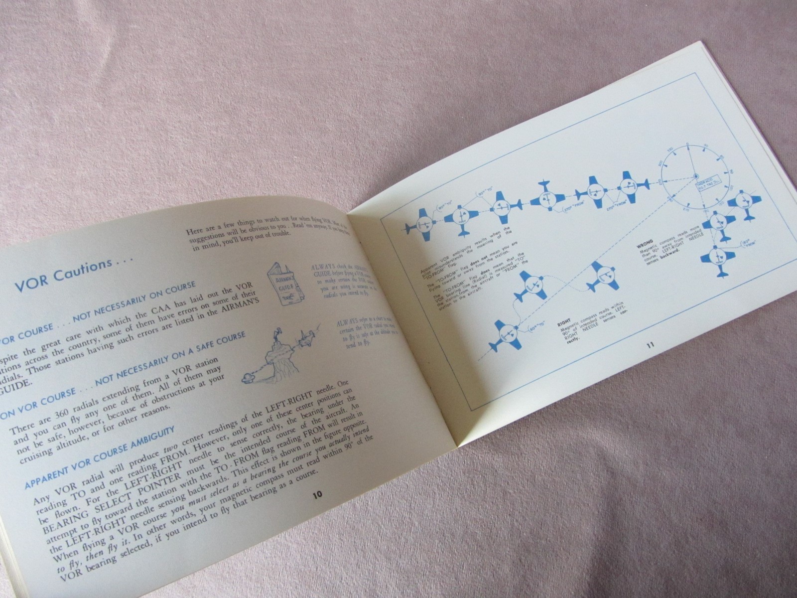 1960s How to Fly New VOR Navigation Aid Lear Booklet Primer Airplane Lear Models