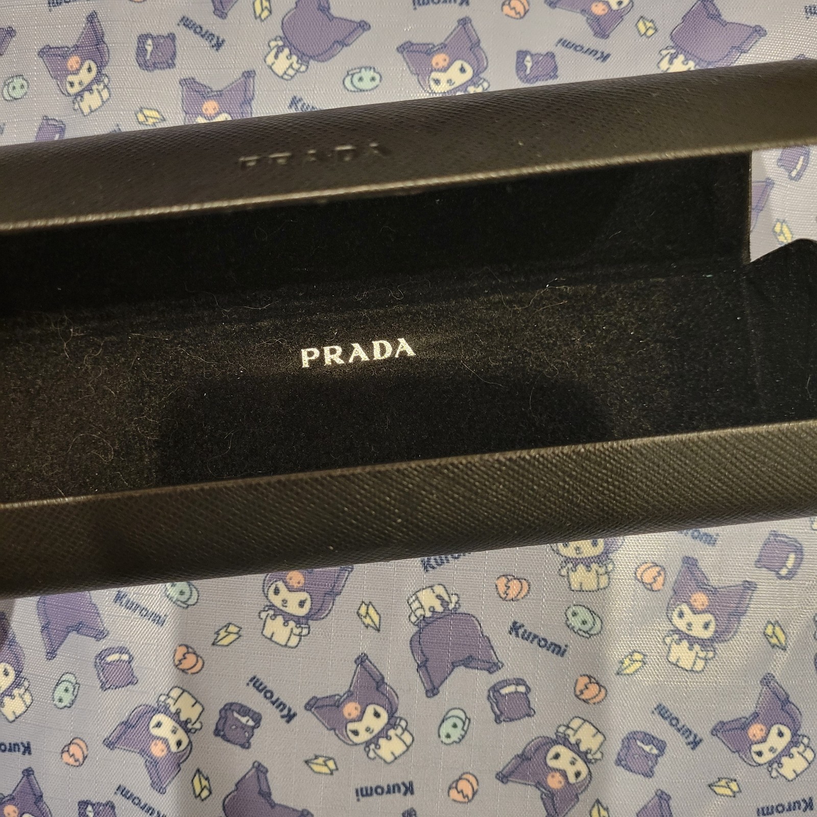 Prada - Authentic Black Glasses Gift Box, Clamshell Case, and Authenticity Card