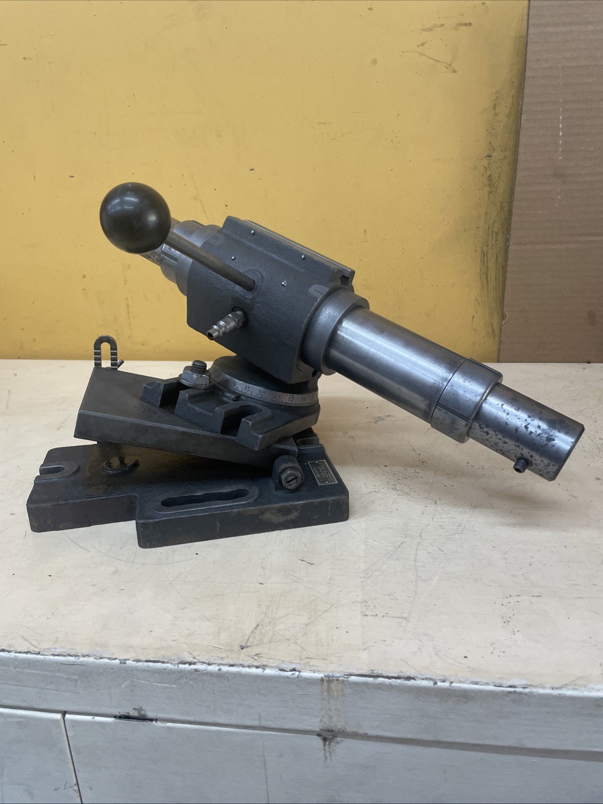 WELDON AIR BEARING GRINDING FIXTURE End Mill Sharpening Fixture Tilting Base