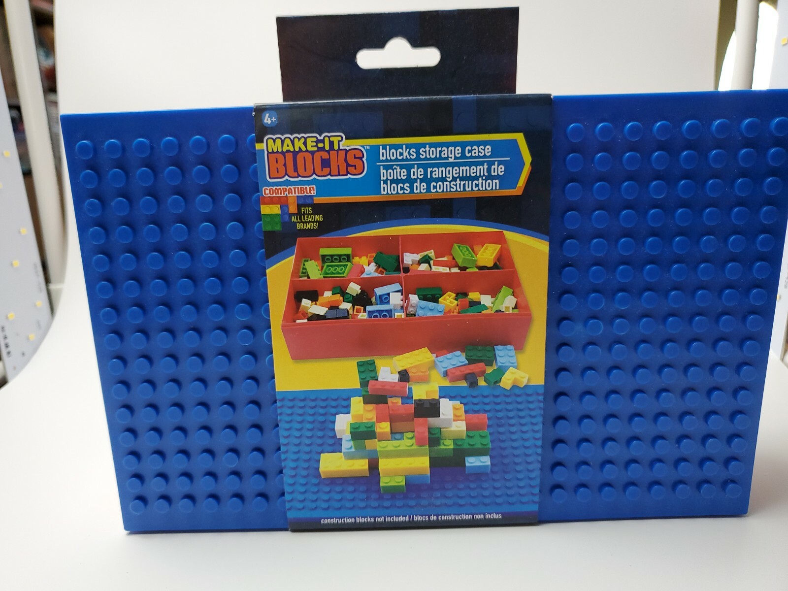 Make It Blocks Blocks Storage Case - Blue Top- Compatible Fits