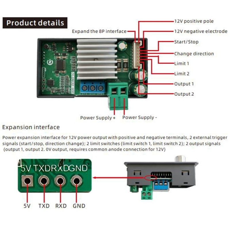 Stepper Motor Drive Controller Forward/Reverse Pulses Speed Controller Enduring