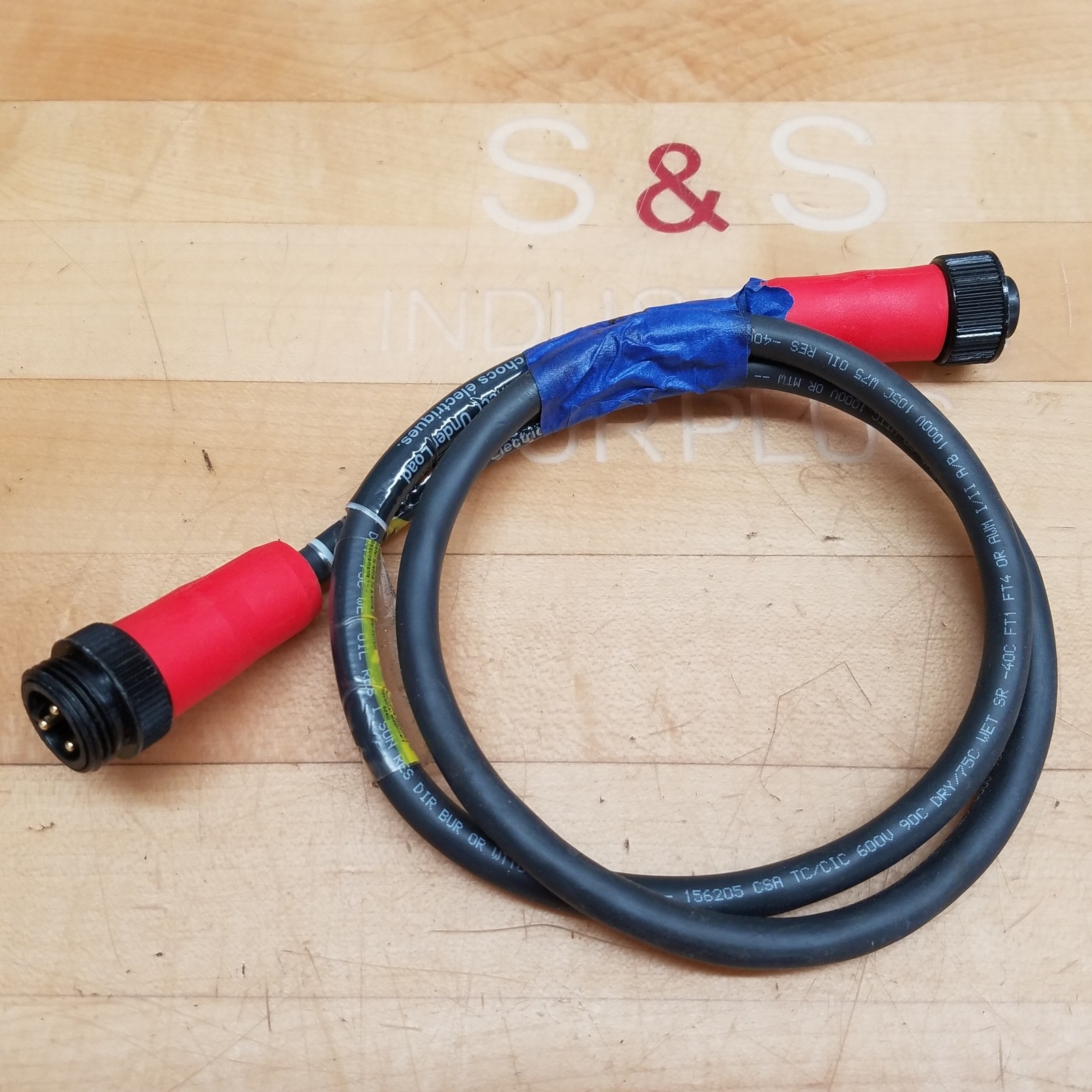 BradPower 113030K20M010E Double Ended Cordset, 3 Pole, 14 AWG, 1300621011 - USED