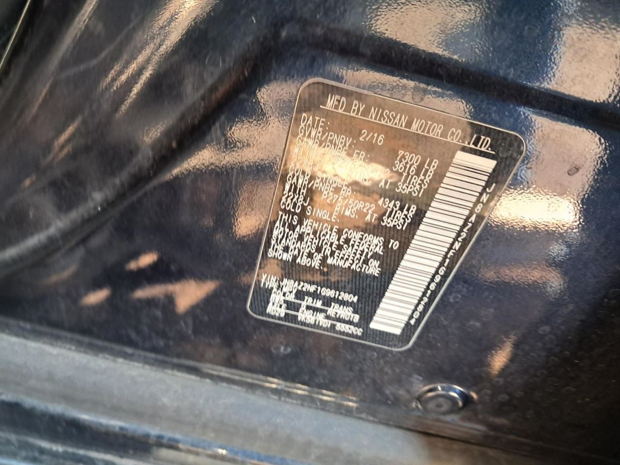 QX80 2016 Glove Box 4795127