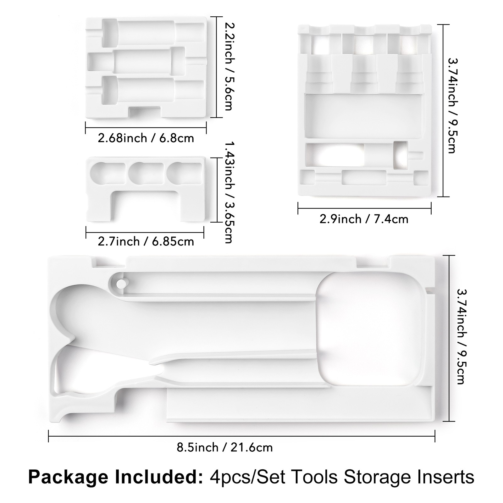 4Pcs/set Tool Storage Insert Compatible with Cricut Maker 3 & Maker