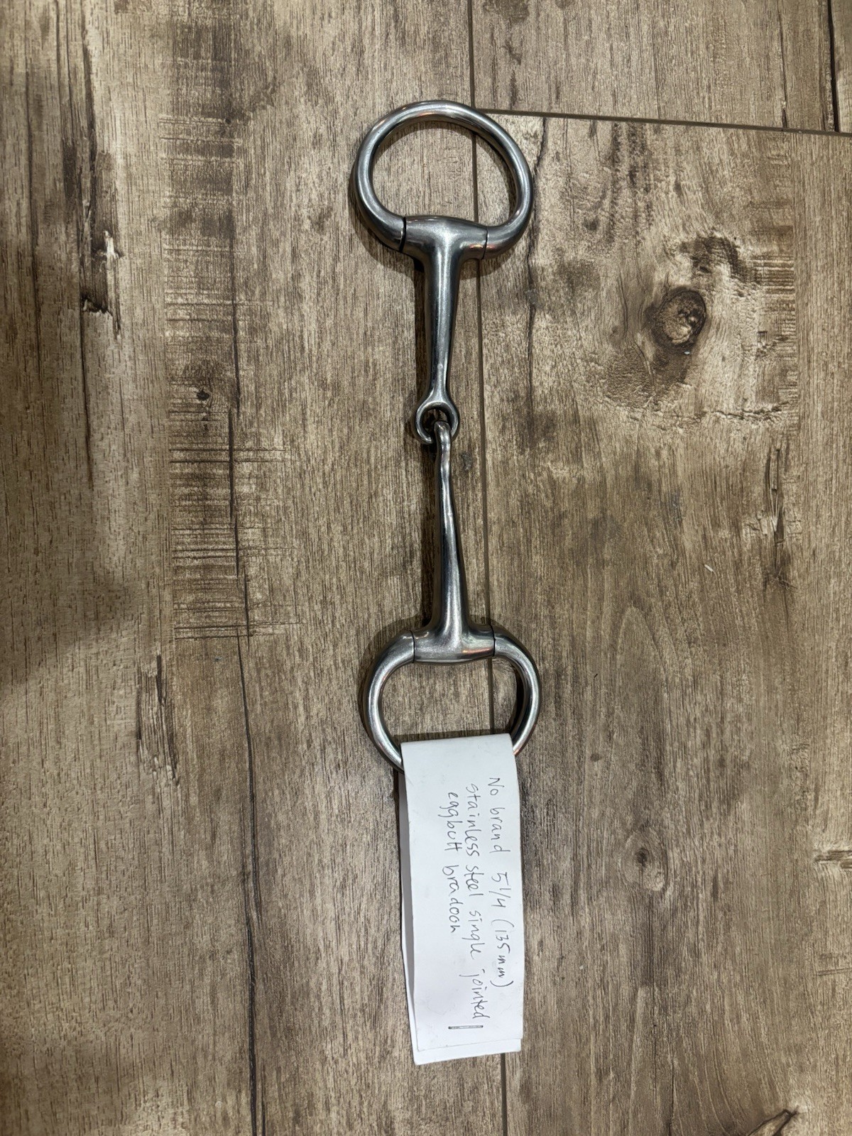 5.25” single jointed eggbutt Bradoon snaffle