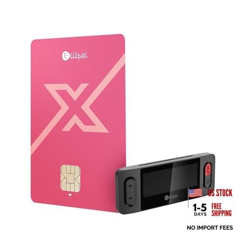 X Card Raspberry Red – Air Gapped Crypto Cold Wallet （with Starter Accessory