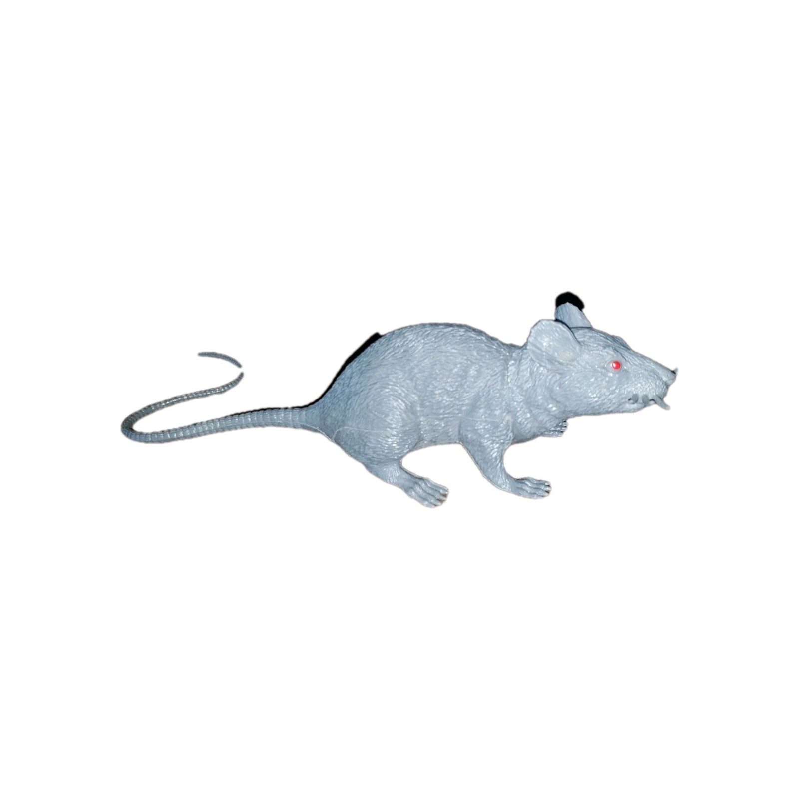 12 Inch Plastic Rat  Grey Halloween Decoration