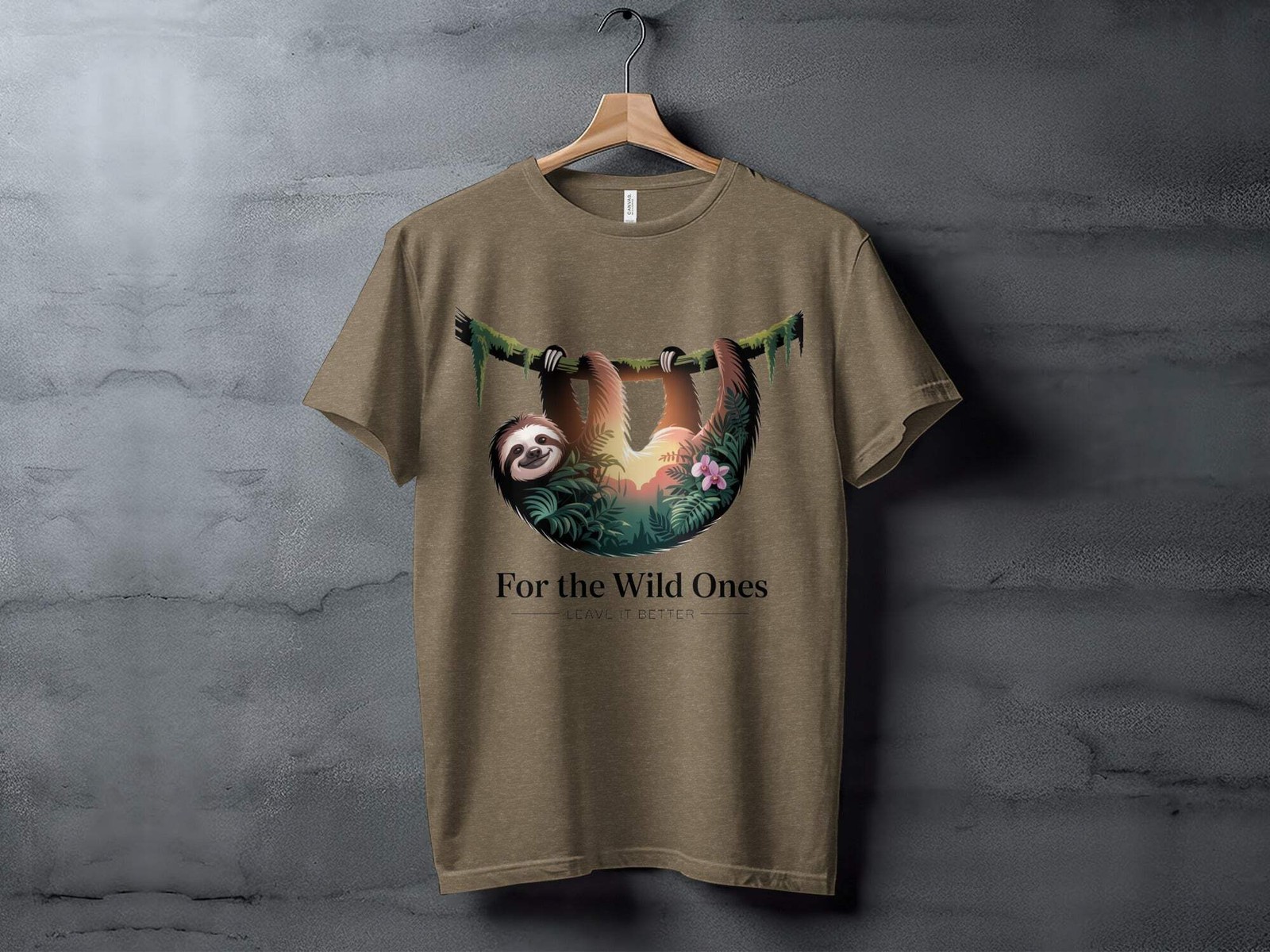 "For The Wild Ones" Sloth T-Shirt,