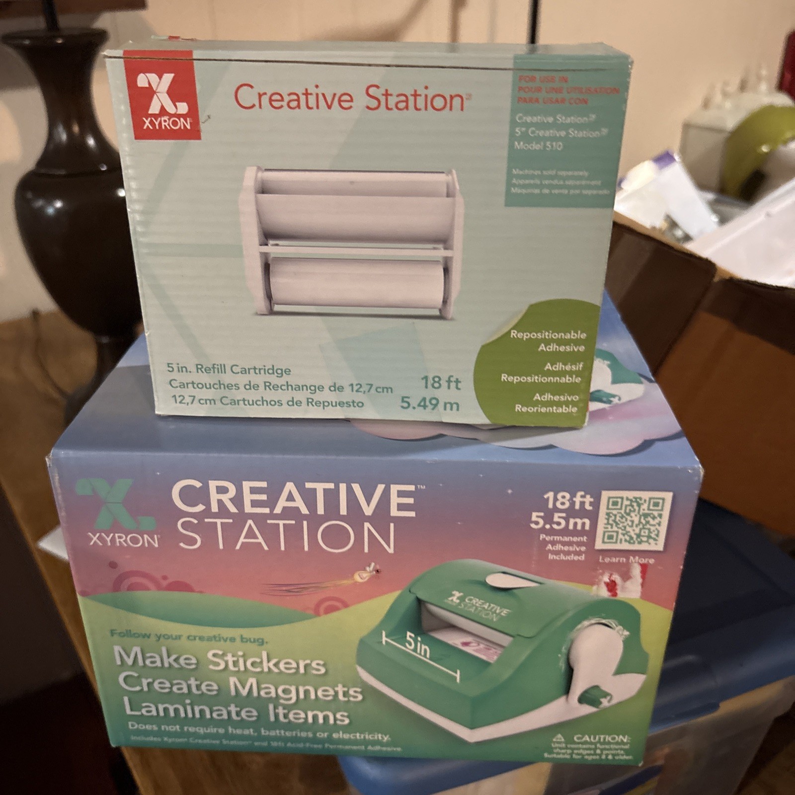 Xyron 510 Sticker, Laminator, Label, & Magnet Maker Machine New in Sealed Box