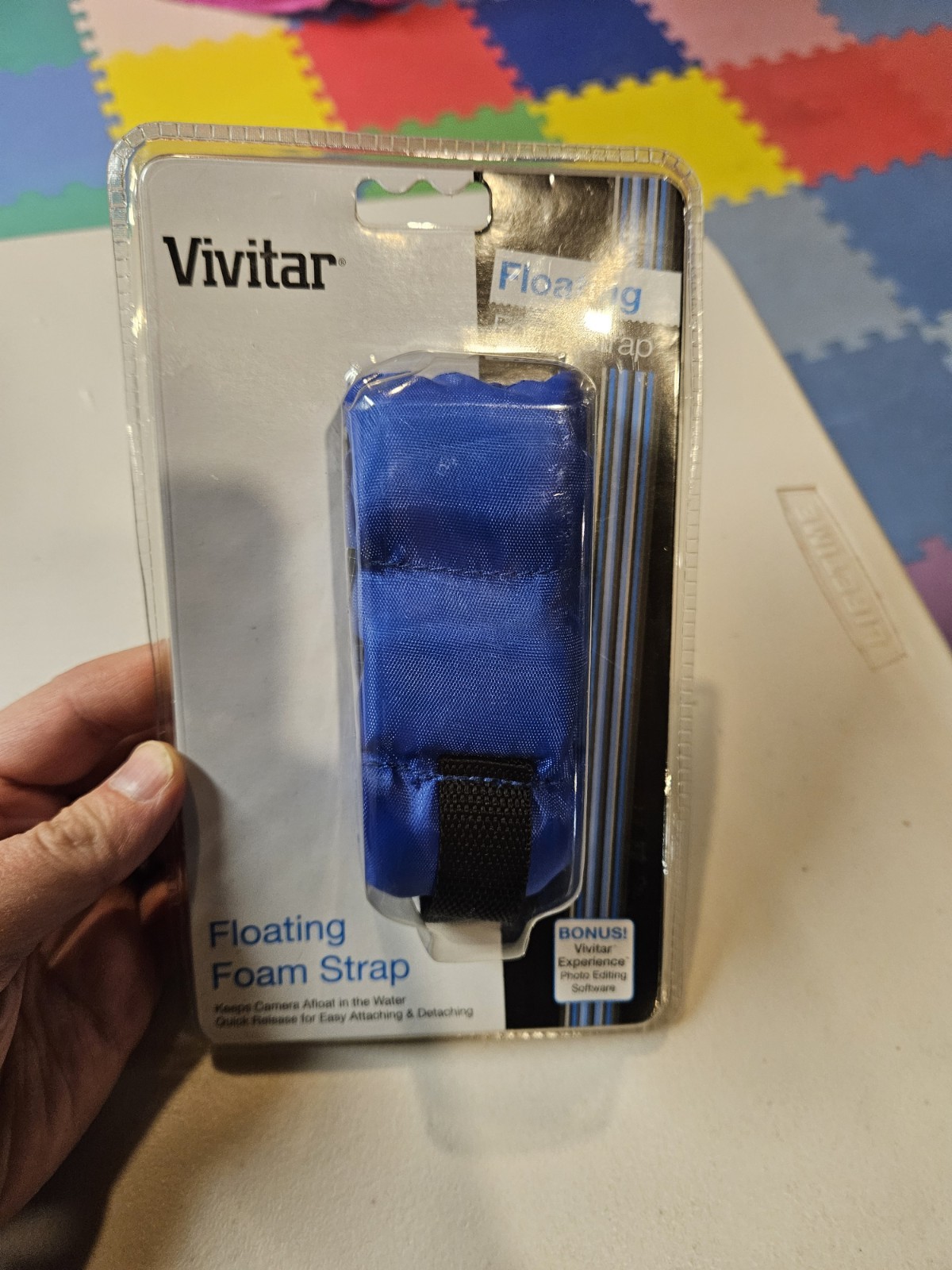 Vivitar Floating Foam Strap Blue For Waterproof Digital Cameras