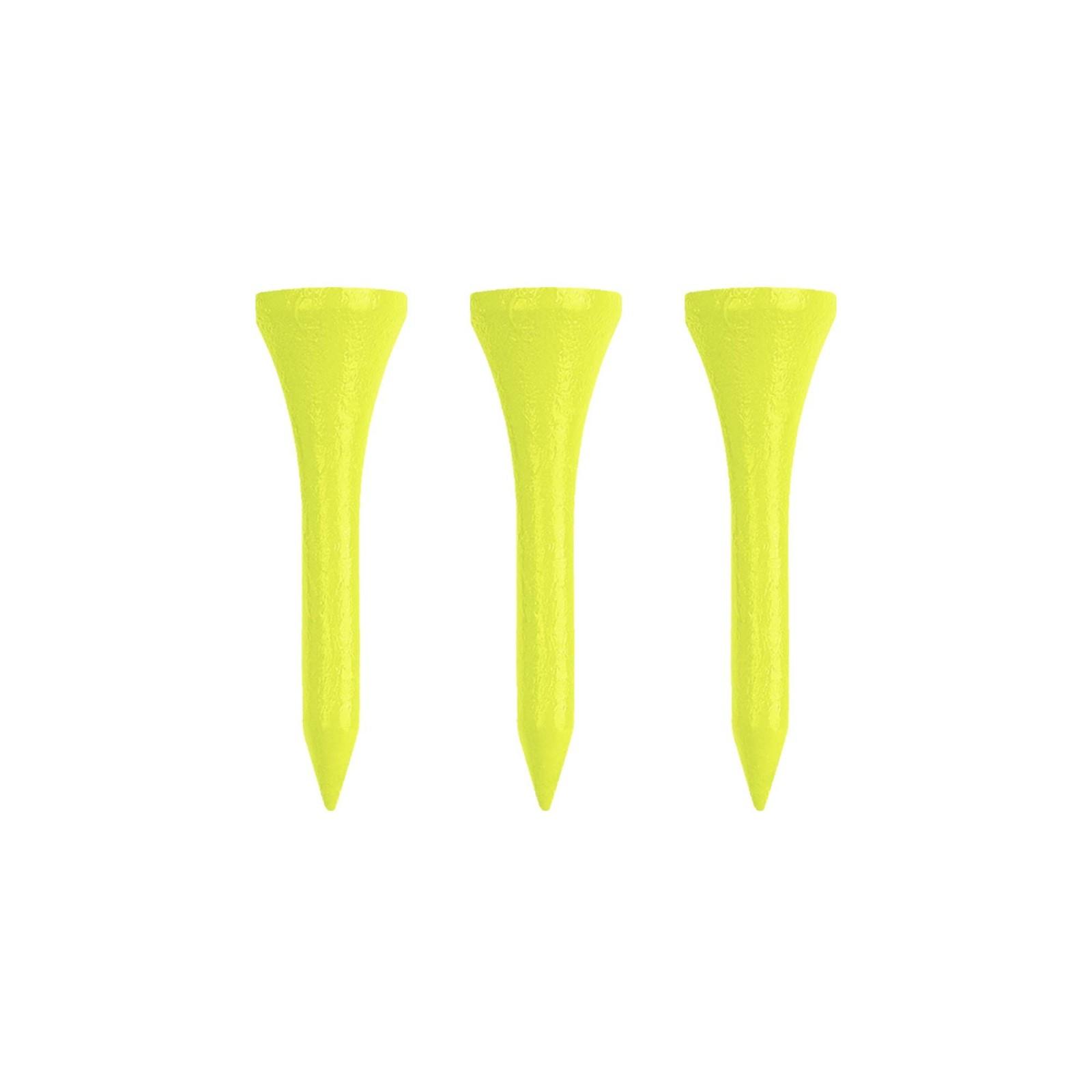 Izzo Wood Golf Tees (200 Pack) 1.75 Inches Neon Yellow