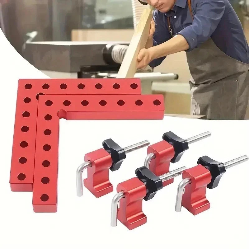 Aluminum Alloy Metal Corner Clamps For Woodworking Positioning 90 Degree 140mm
