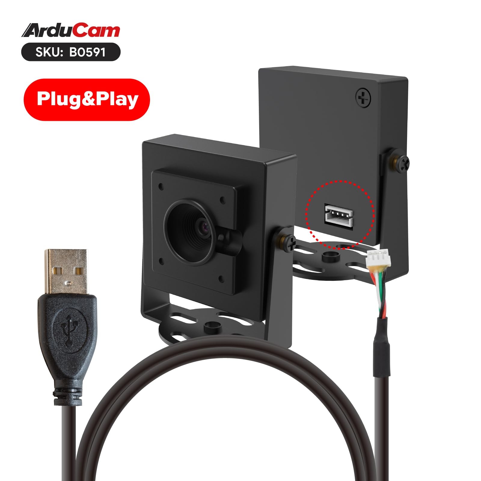 1080P HDR USB Camera Module 30fps 78D Autofocus UVC Mini Webcam Windows