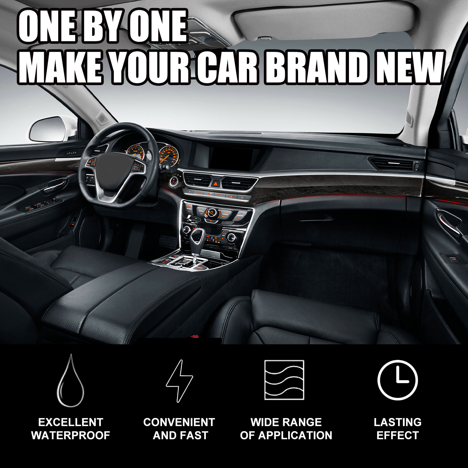 Upholstery Repair Spray For Dashboard and Leather - Dust Care and Refurbish