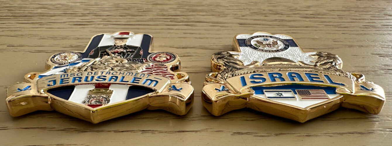 2.5” MSG Marine Security Guard Detachment Jerusalem, Israel - Challenge Coin