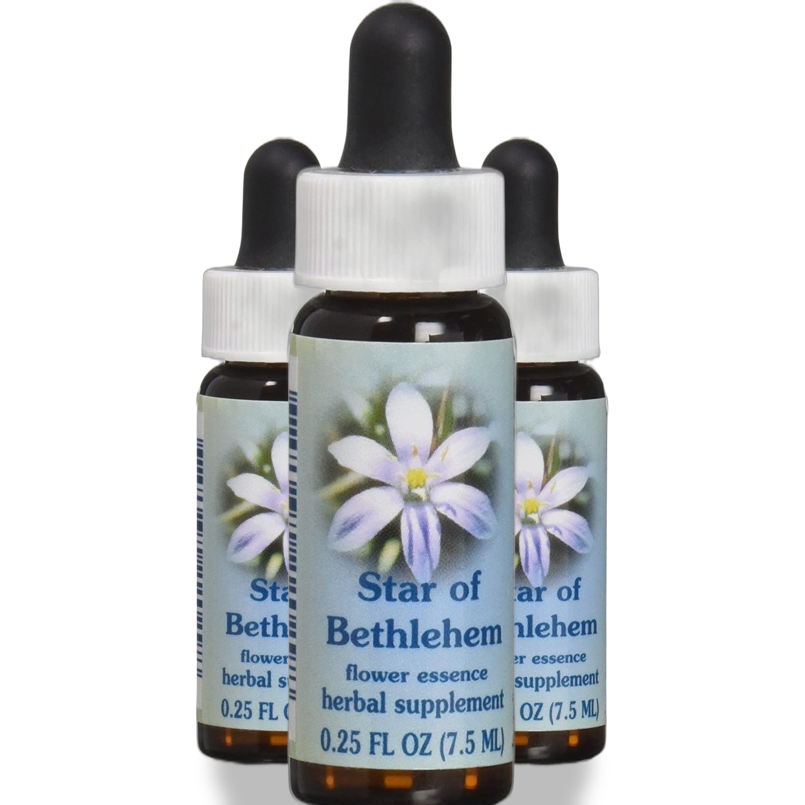 Flower Essence Services Star Of Bethlehem Dropper Herbal Supplement 3 Pack