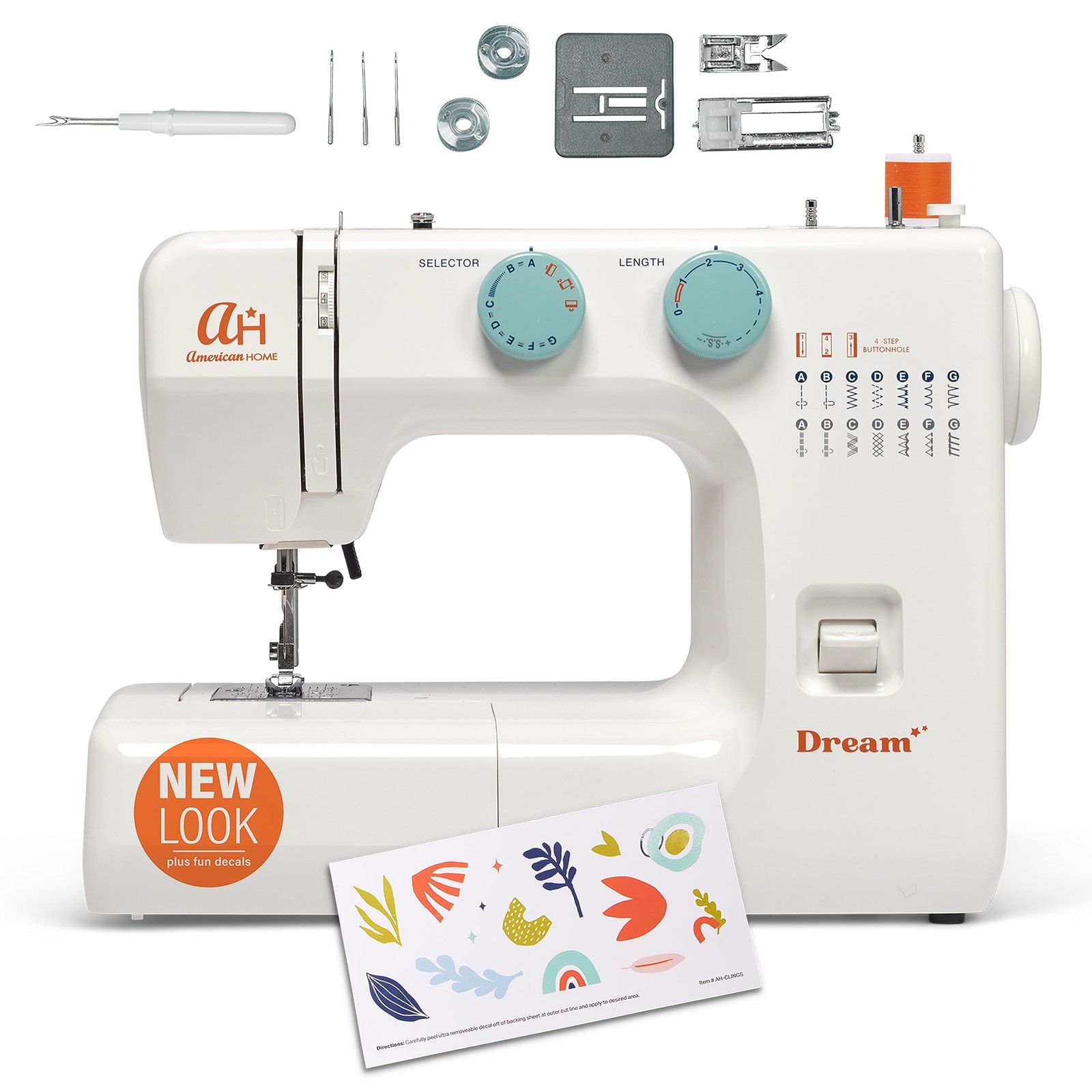 Sewing Machine for Beginners, The Dream by , 15 Built-in Stitches, Great for ...