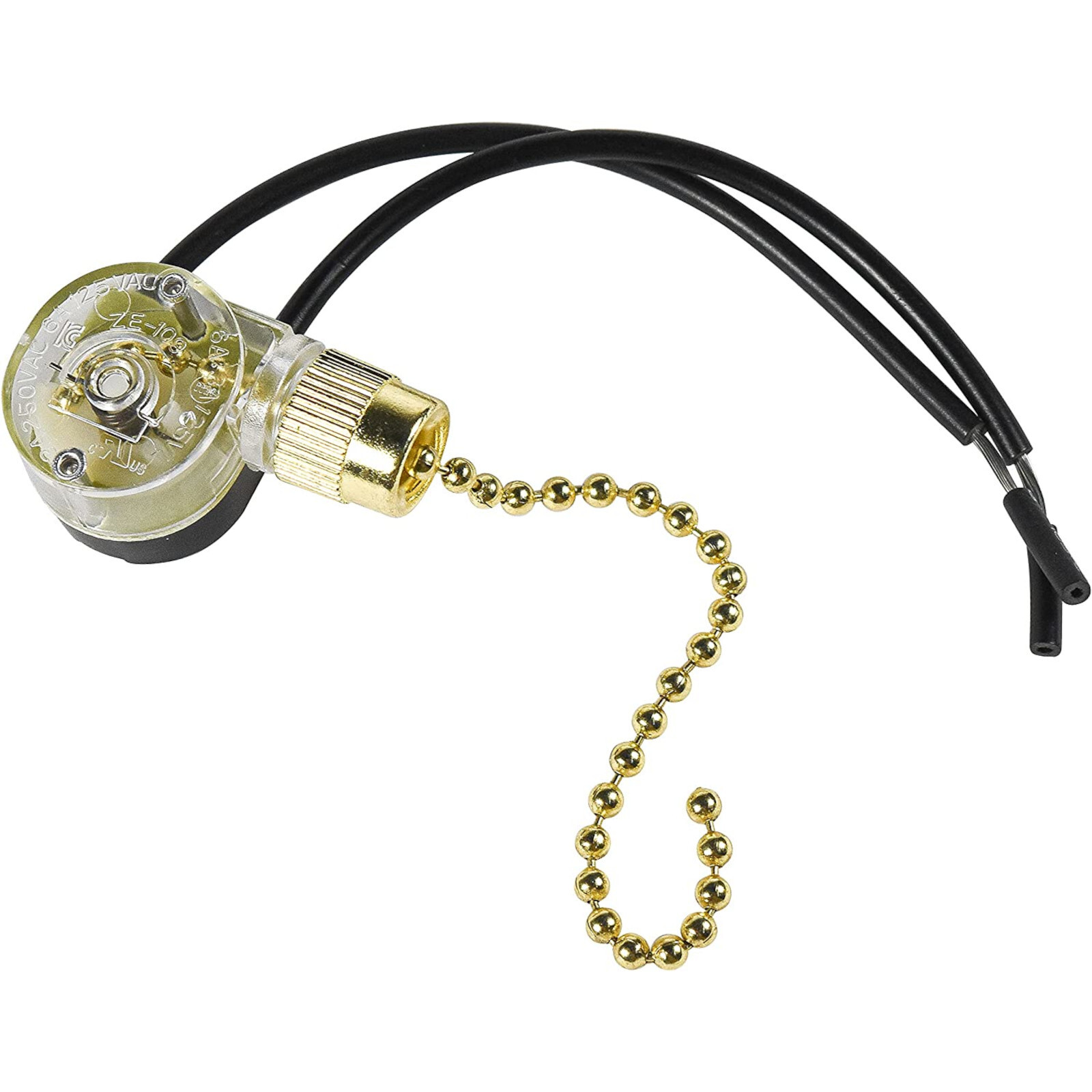 HQRP Ceiling Fan Switch for Shine Top LS-303N, LS-301B E218558 Pull Chain Light