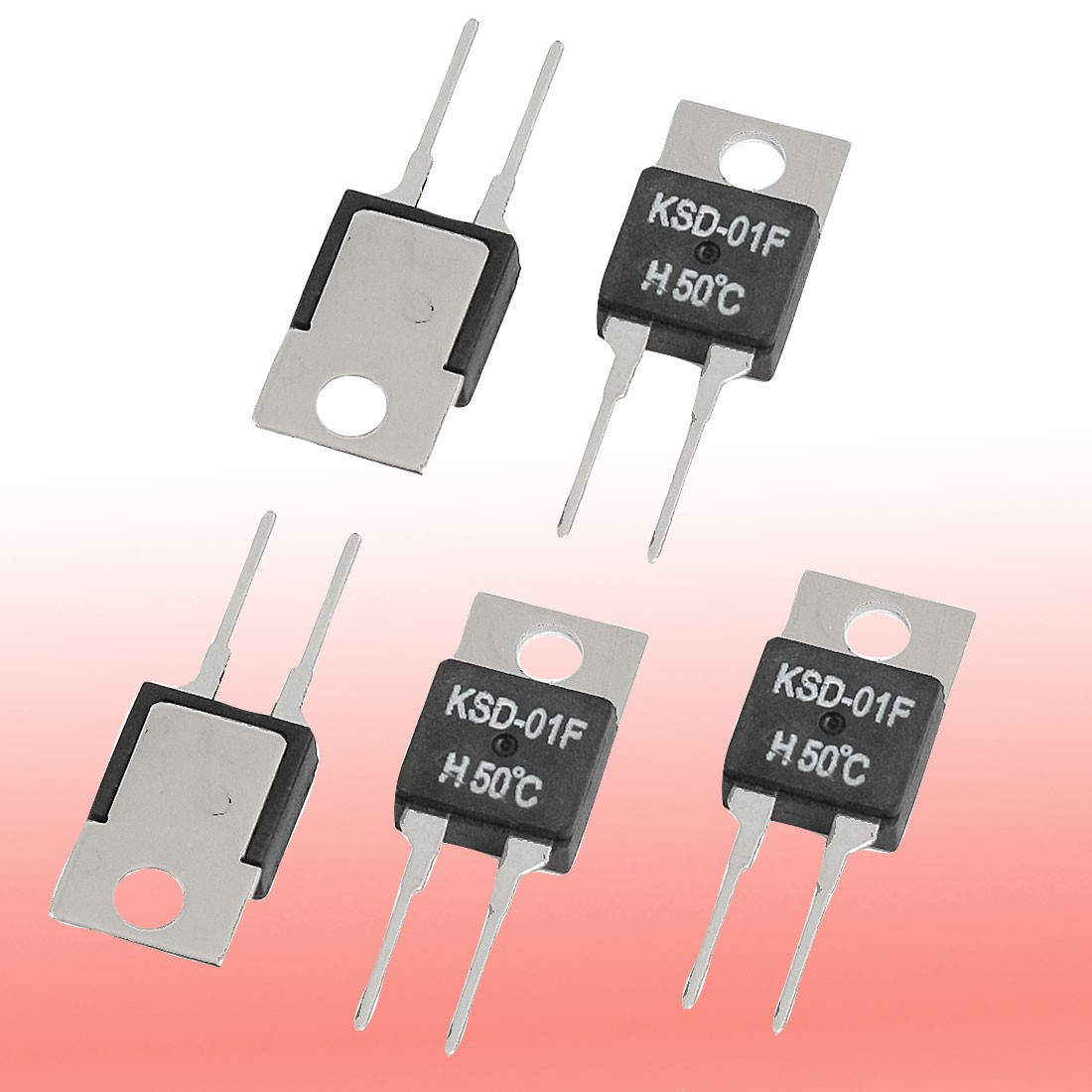 5 Pack 50 Celsius NO Normal Open Temperature Switch Thermostat KSD-01F H50C
