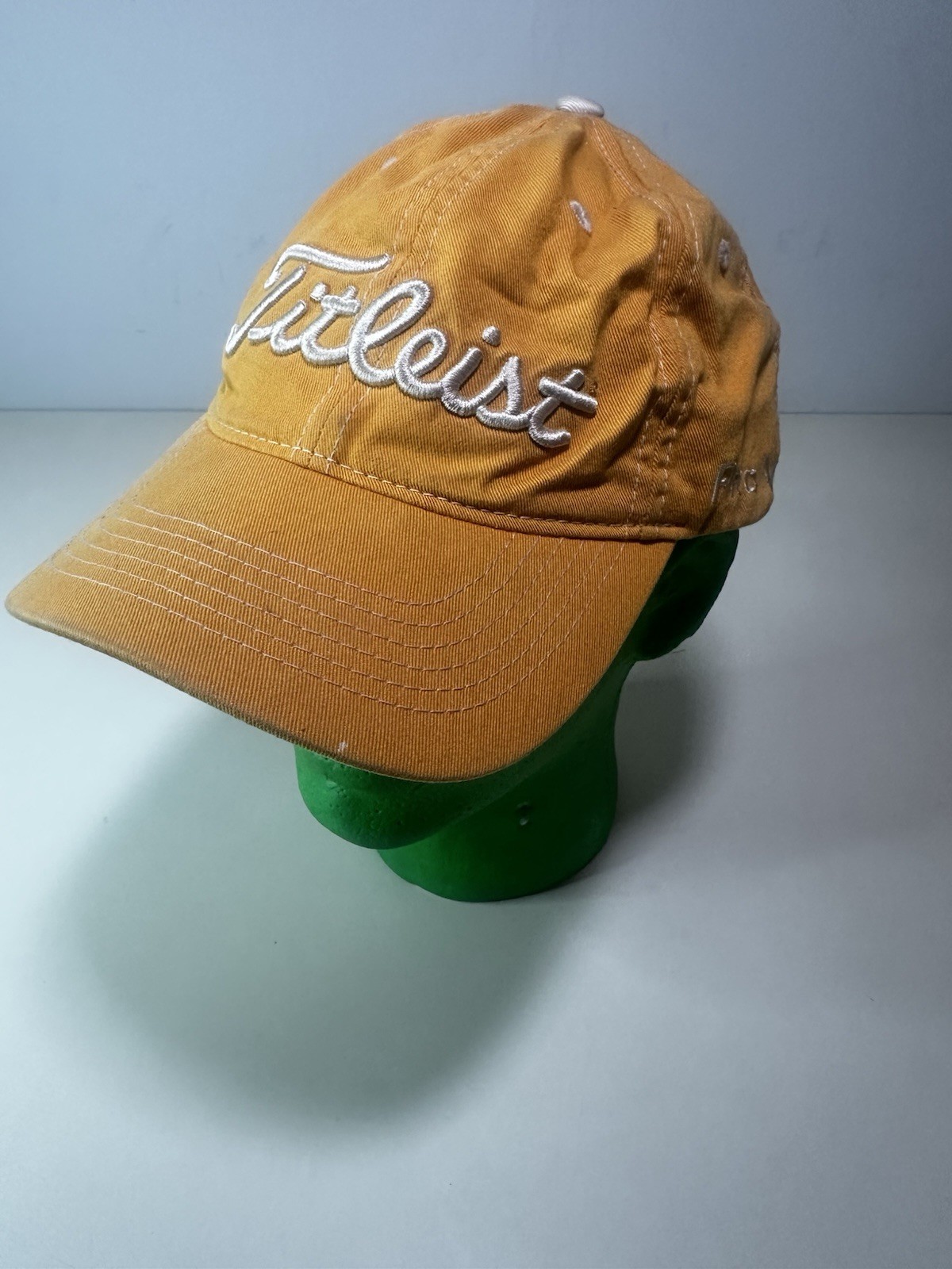 Titleist FJ FootJoy Golf Hat Cap Strapback Yellow Pro V1