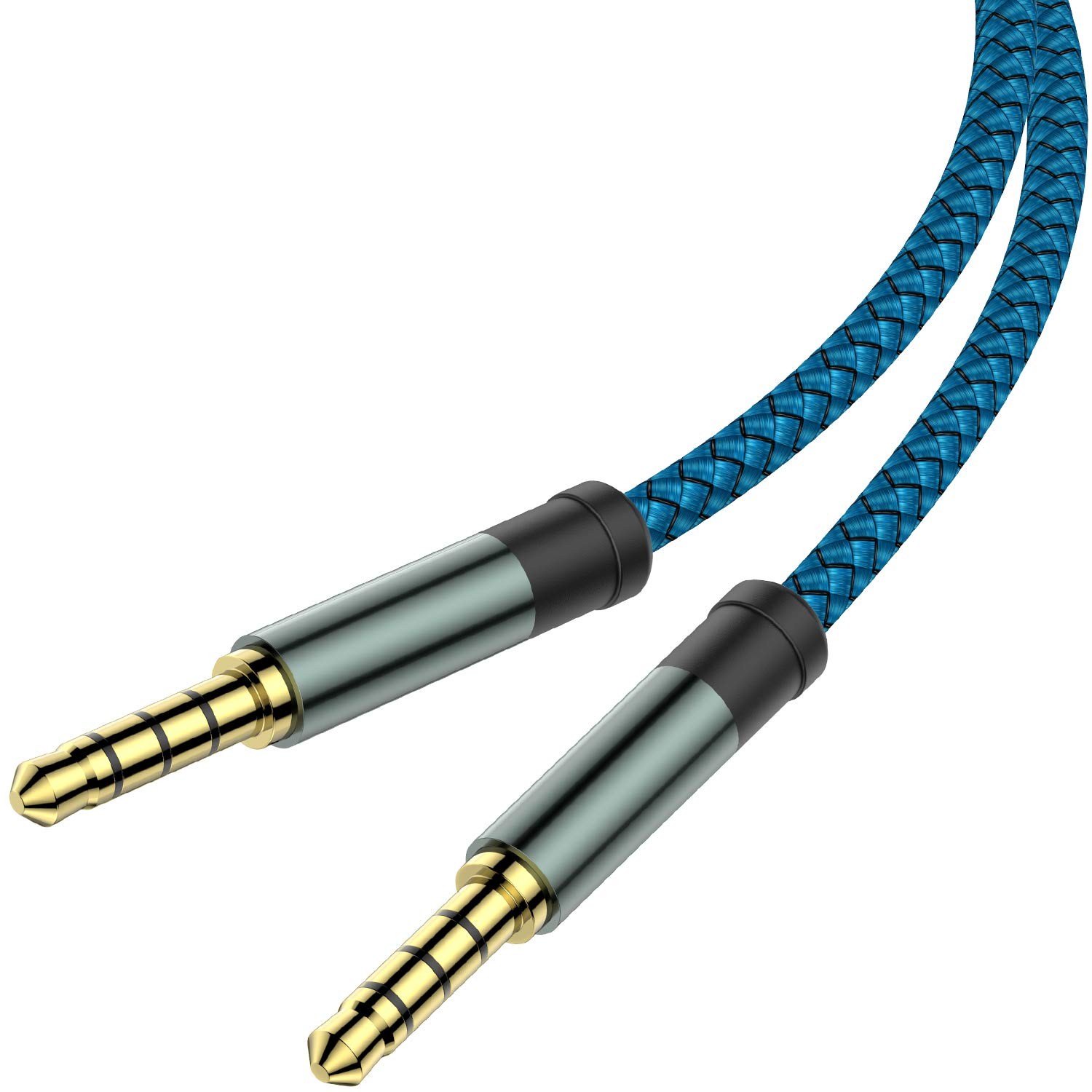 MCSPER 2 Pack TRRS 3.5mm Audio Cable, 5Ft 4-Conductor (4 Pole) with...
