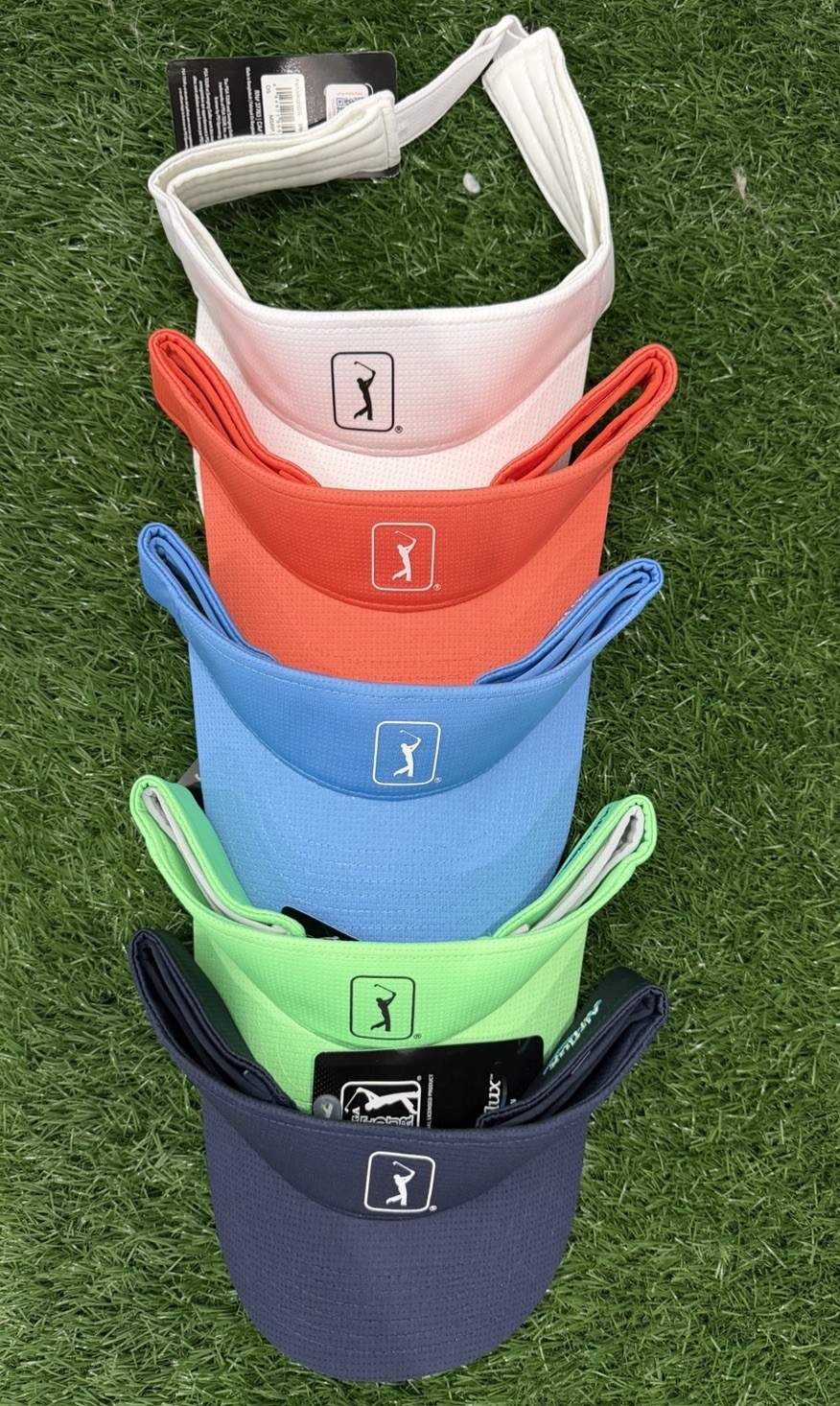 PGA Tour AIRFLUX Fairway Mesh Golf Visor Golf Hat Stay Cool Multiple Colors