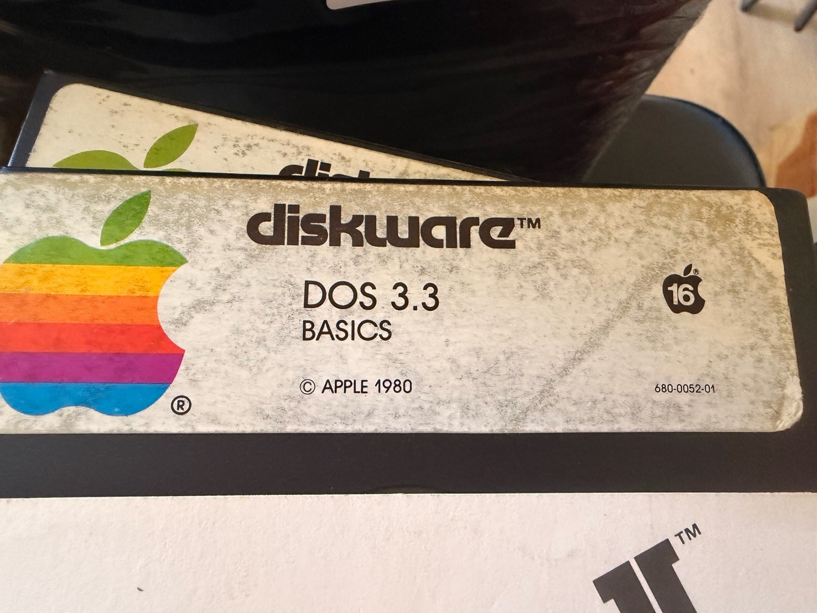 Vintage Apple DOS 3.3 Diskware Set – System Master + BASICs – w/ Sleeves