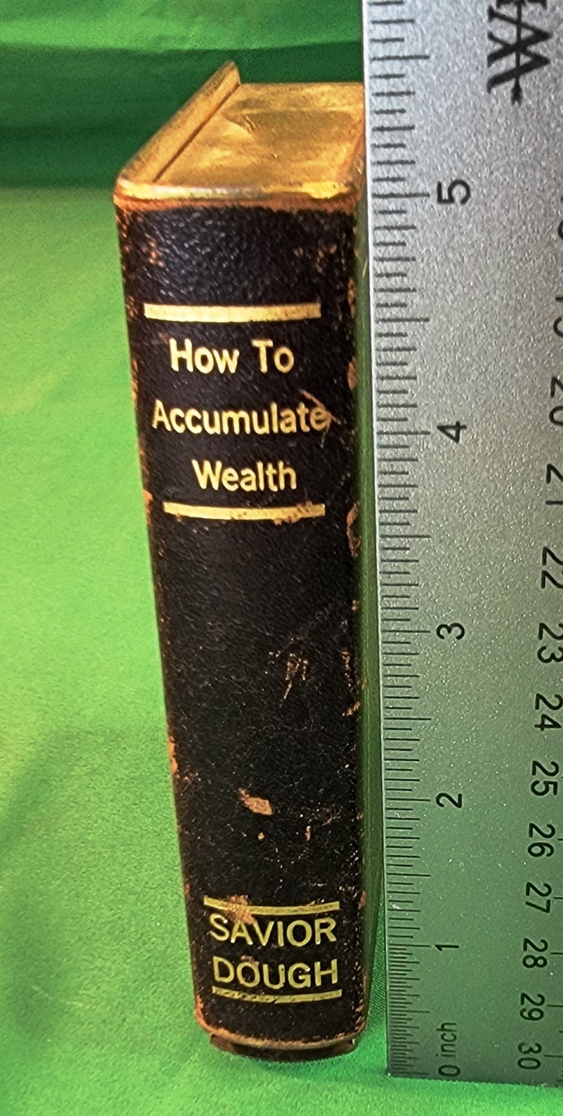 Vtg Diversion Hollow Faux Book Metal Safe How To Accumulate Wealth Savior Dough