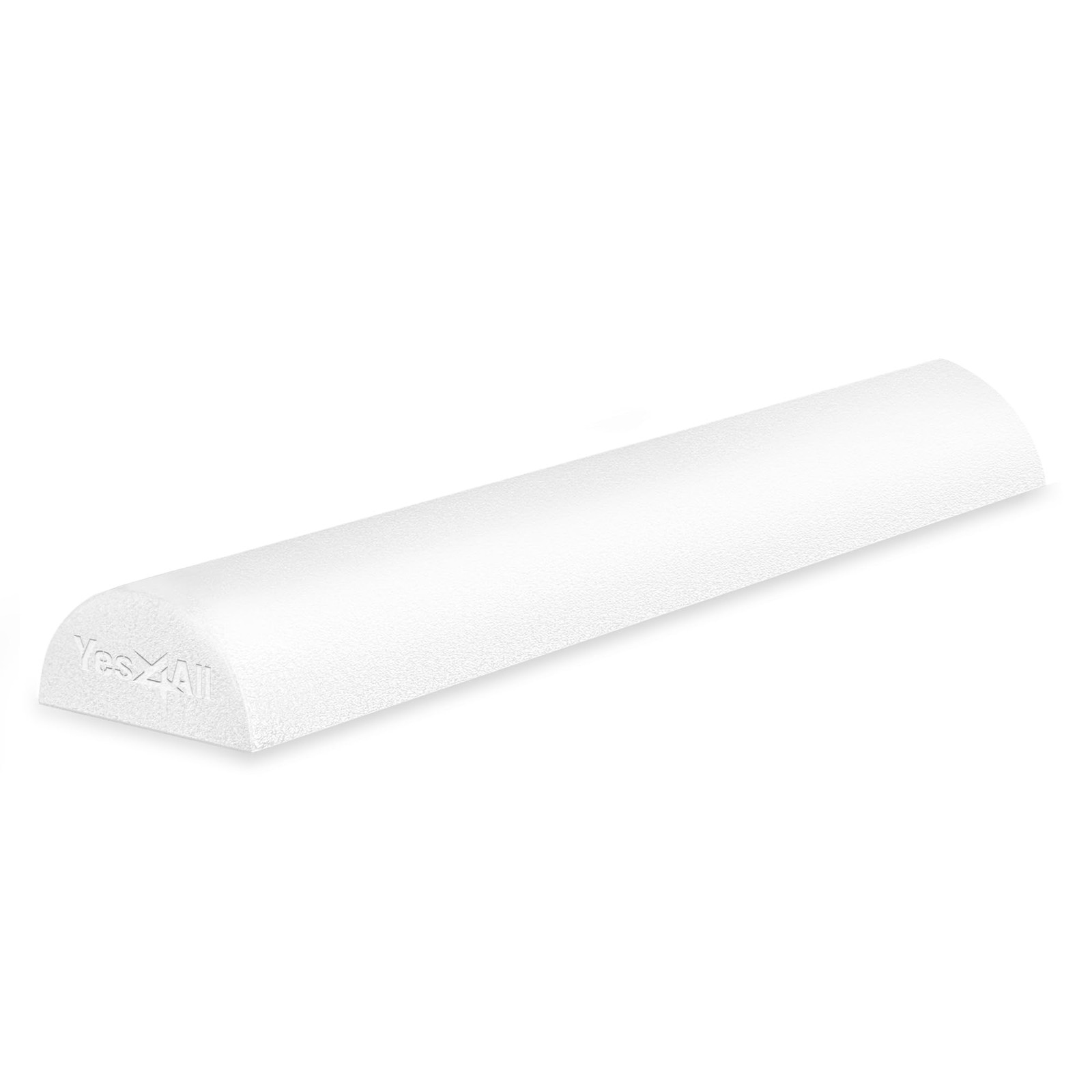Yes4All Medium Firm Half Foam Rollers for Post-Workout 24-inch, White