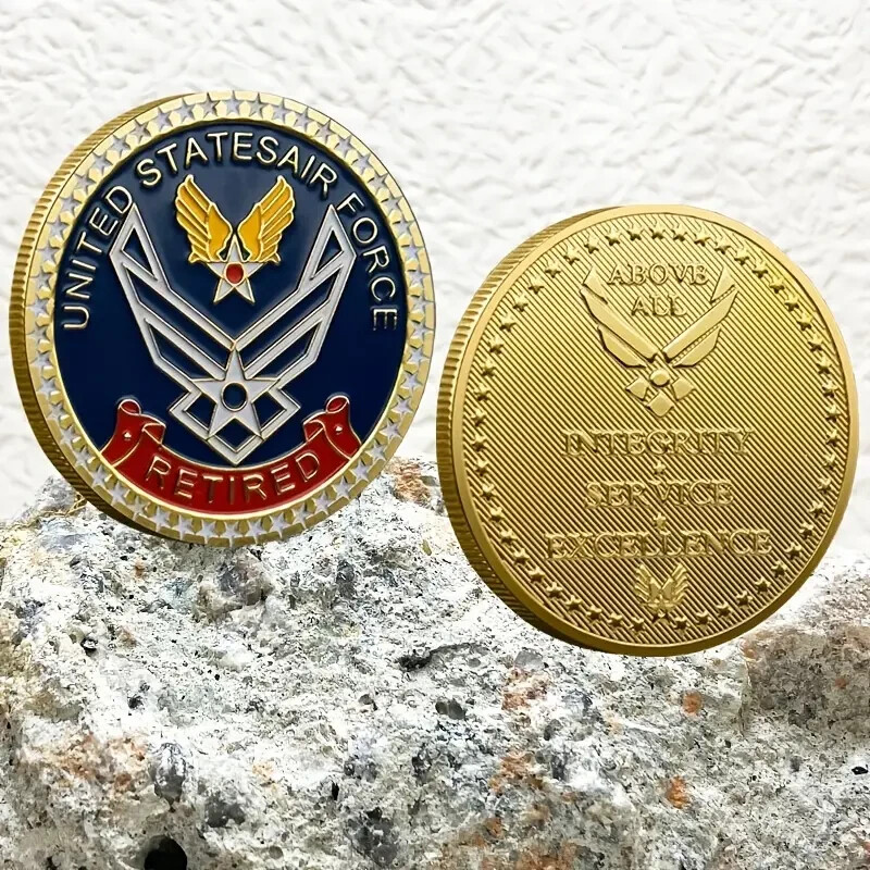 Air Force RETIRED Challenge Coin - Integrity Service Excellence - NEW