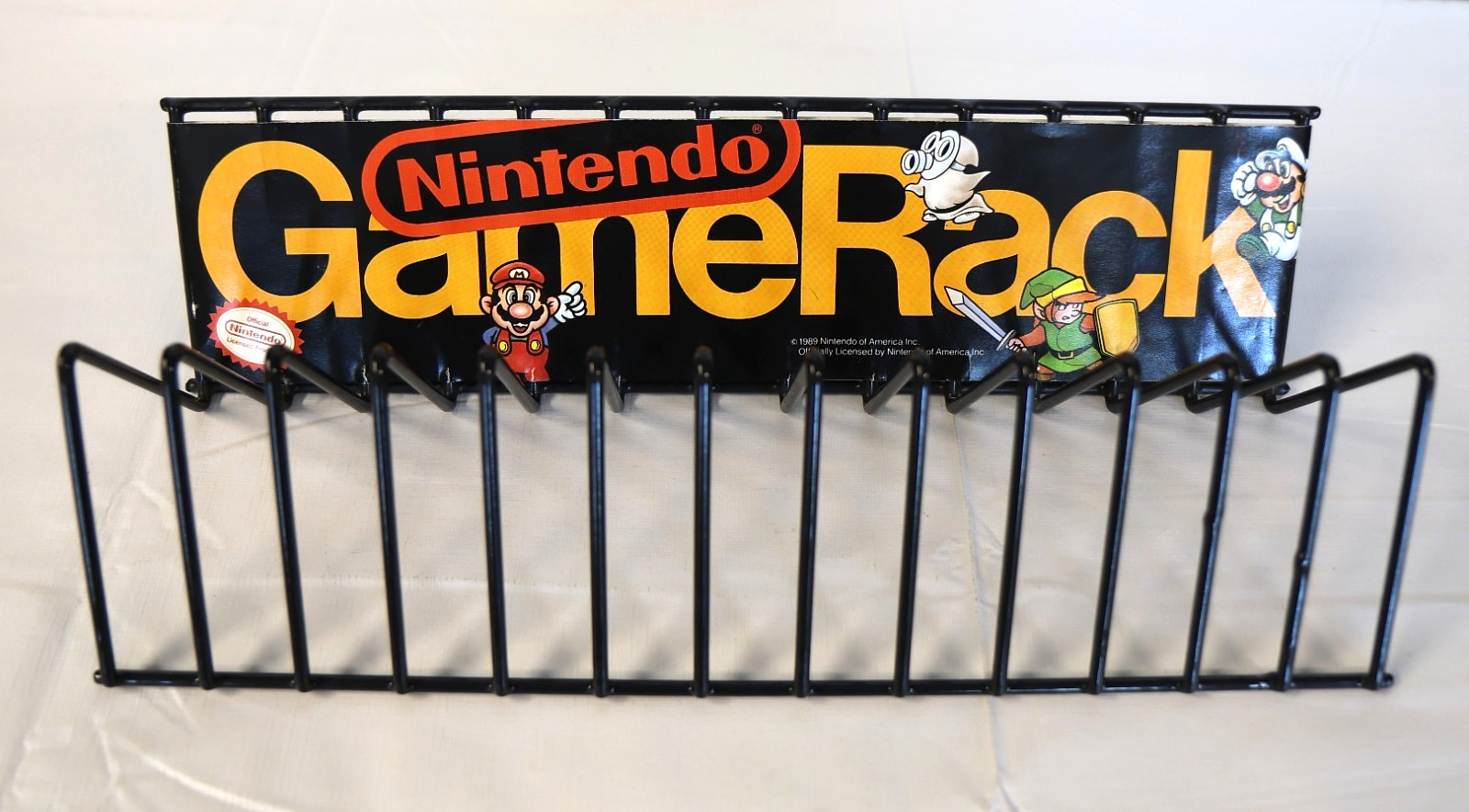 1989 Original Nintendo NES 13-Slot Wire GameRack | Original Label/Tag 🌟 RARE!!