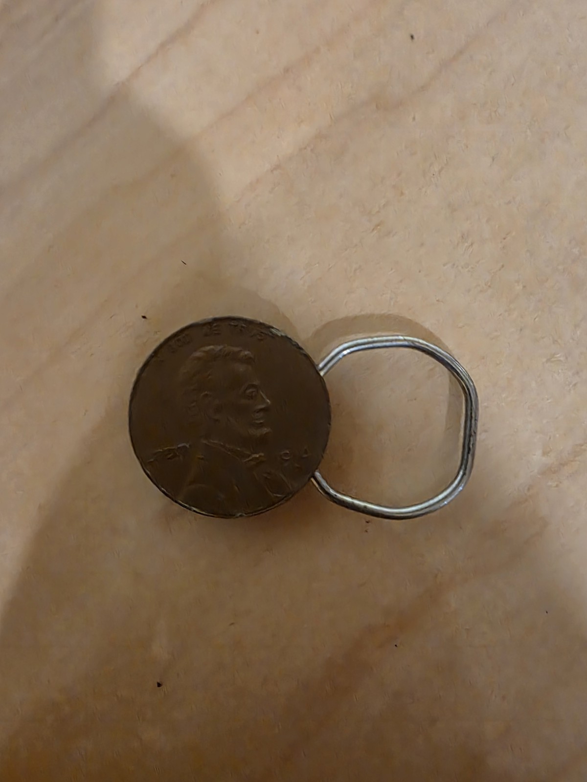GE R W Employees Credit Union 100th Anniversary Penny Keychain 1902 To 1977