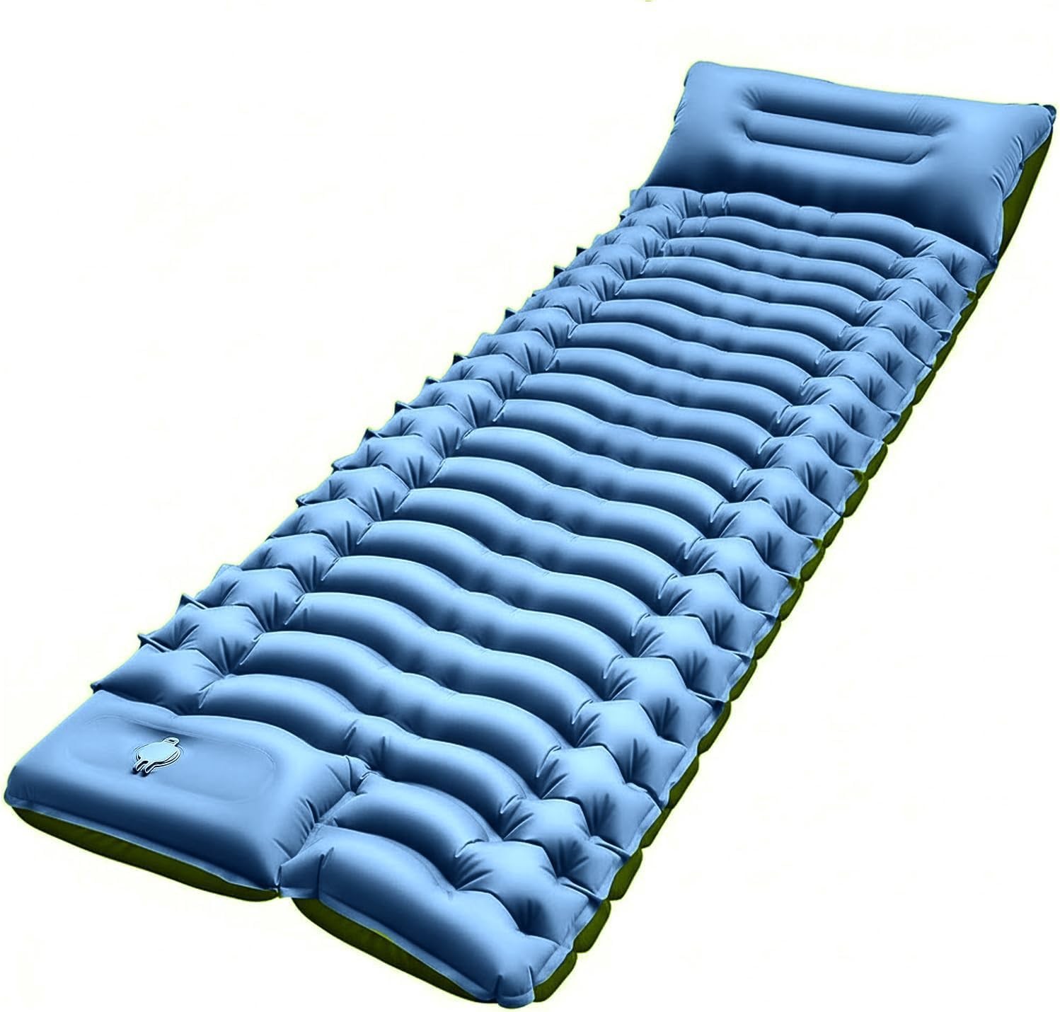 Ultralight Camping Sleeping Pad Portable Mattress Foot Pump Pillow Outdoor Tent