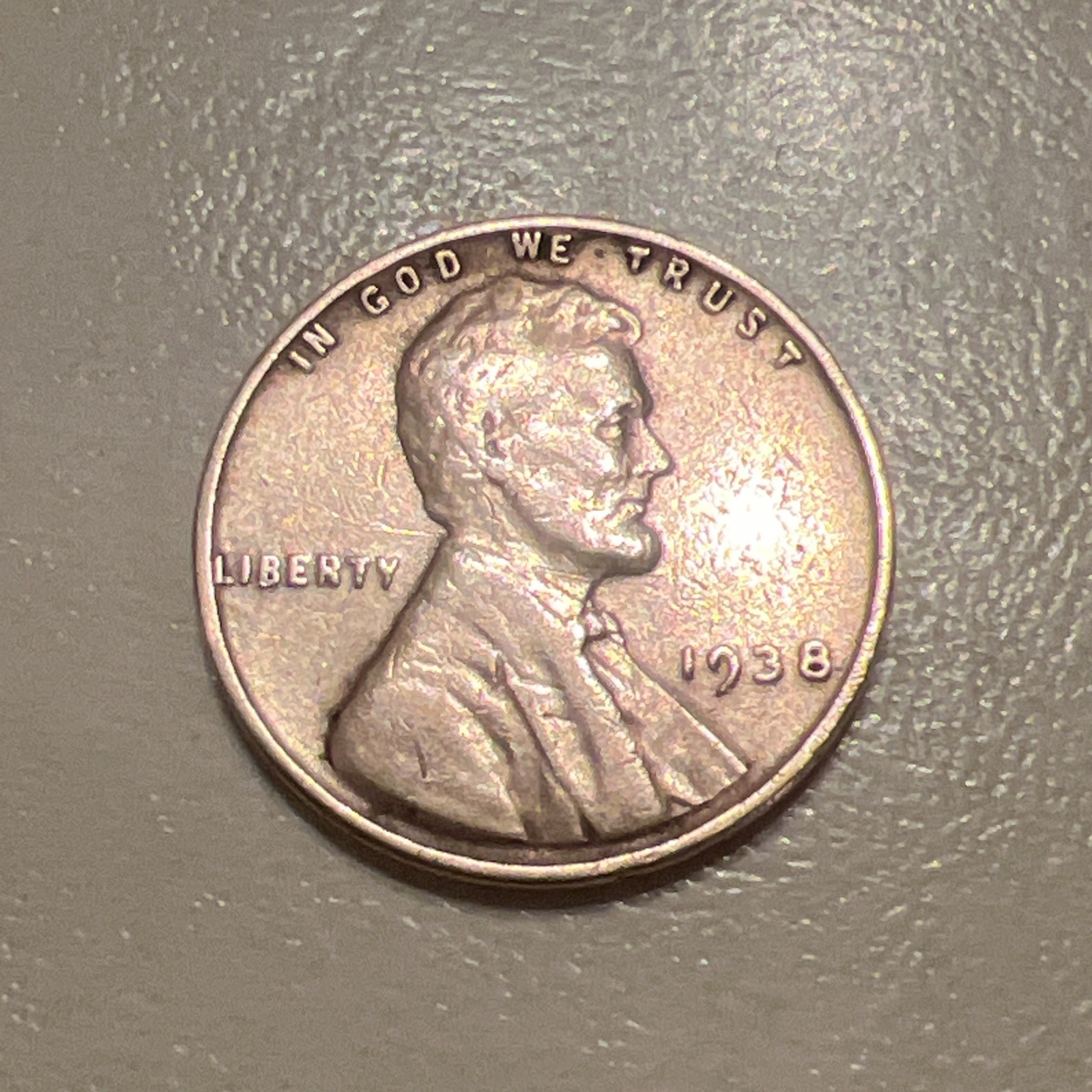 1938 No Mint Wheat Penny