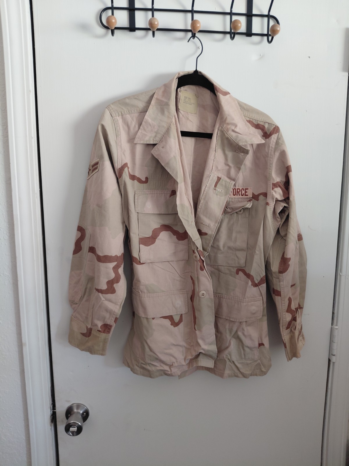 US Military Air Force Mens Jacket Small Desert Camo BDU Combat