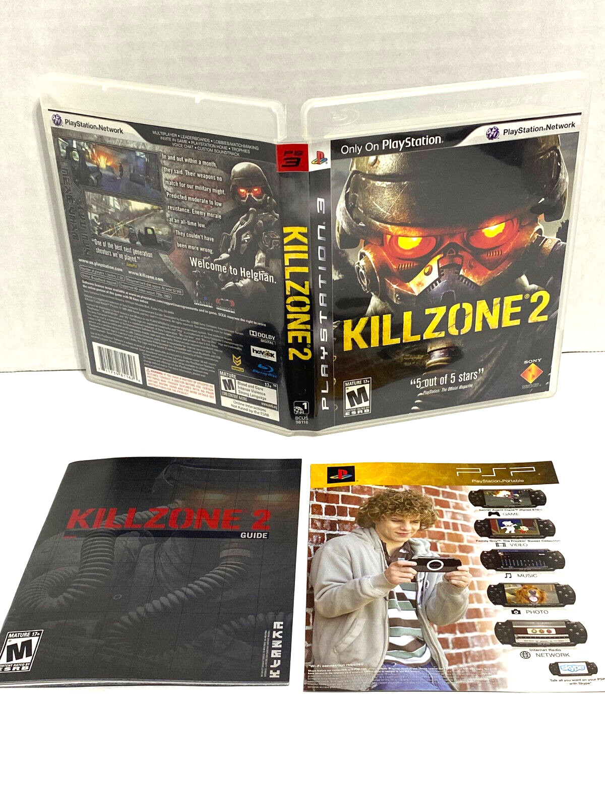 Killzone 2 PS3 Original Case Art and Manual Booklet ONLY NO GAME