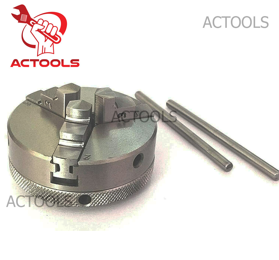 4" 100mm Rotary Table Horizontal And Vertical With 3 Jaw 65mm Chuck Backplate
