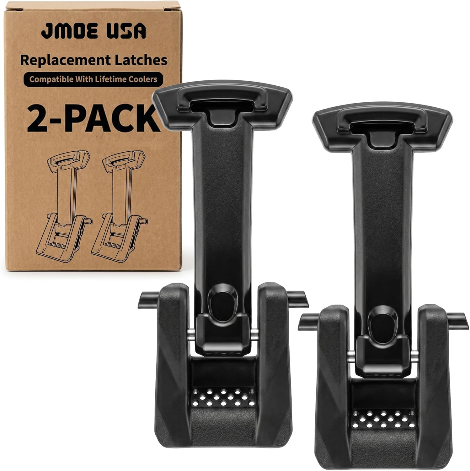 Replacement Cooler Latches Compatible with Lifetime Coolers, Improved Rubber and