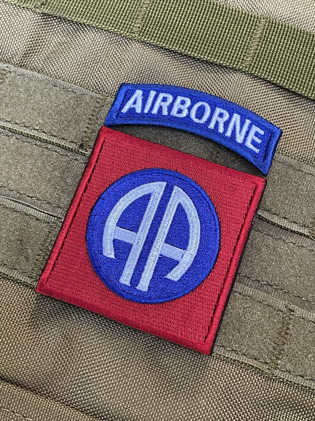 82nd Airborne Division Tactical Patch Hook Loop Color