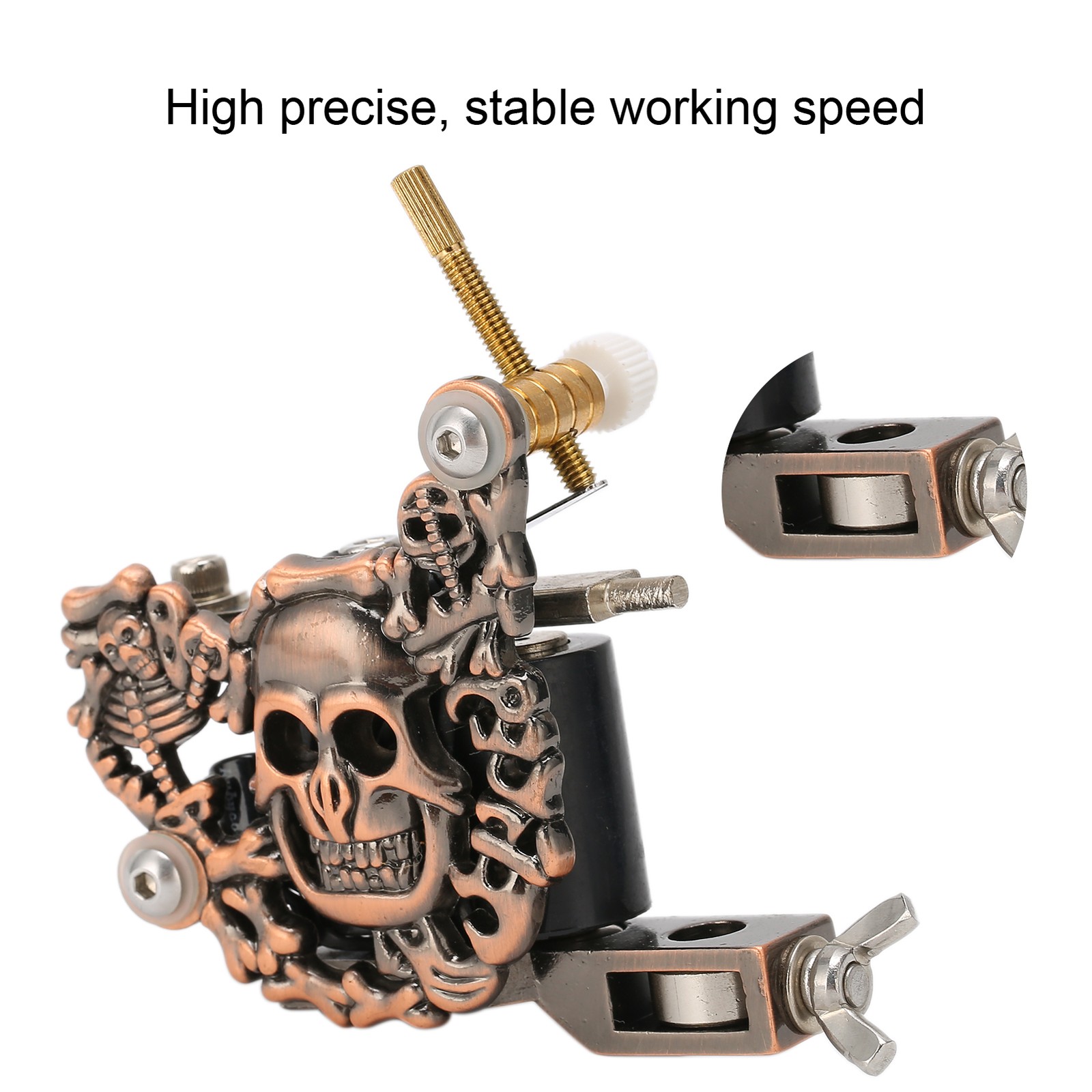 Skull Pattern Coil Tattoo Machine Traditional Body Art Tattoo Device For Tattoo